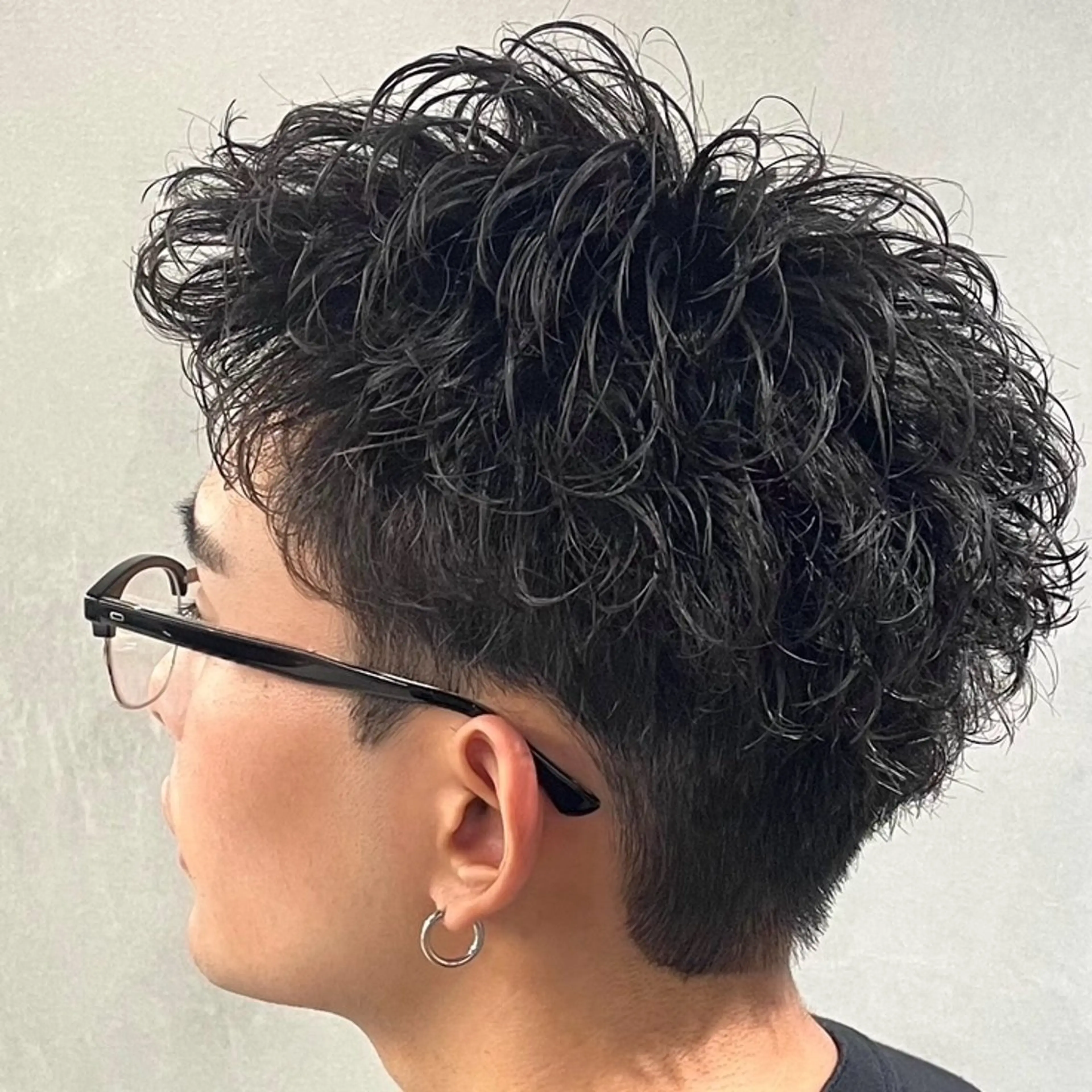ショート パーマ ヘアアレンジ カット パーマ fifth 石川 凪のヘアスタイル