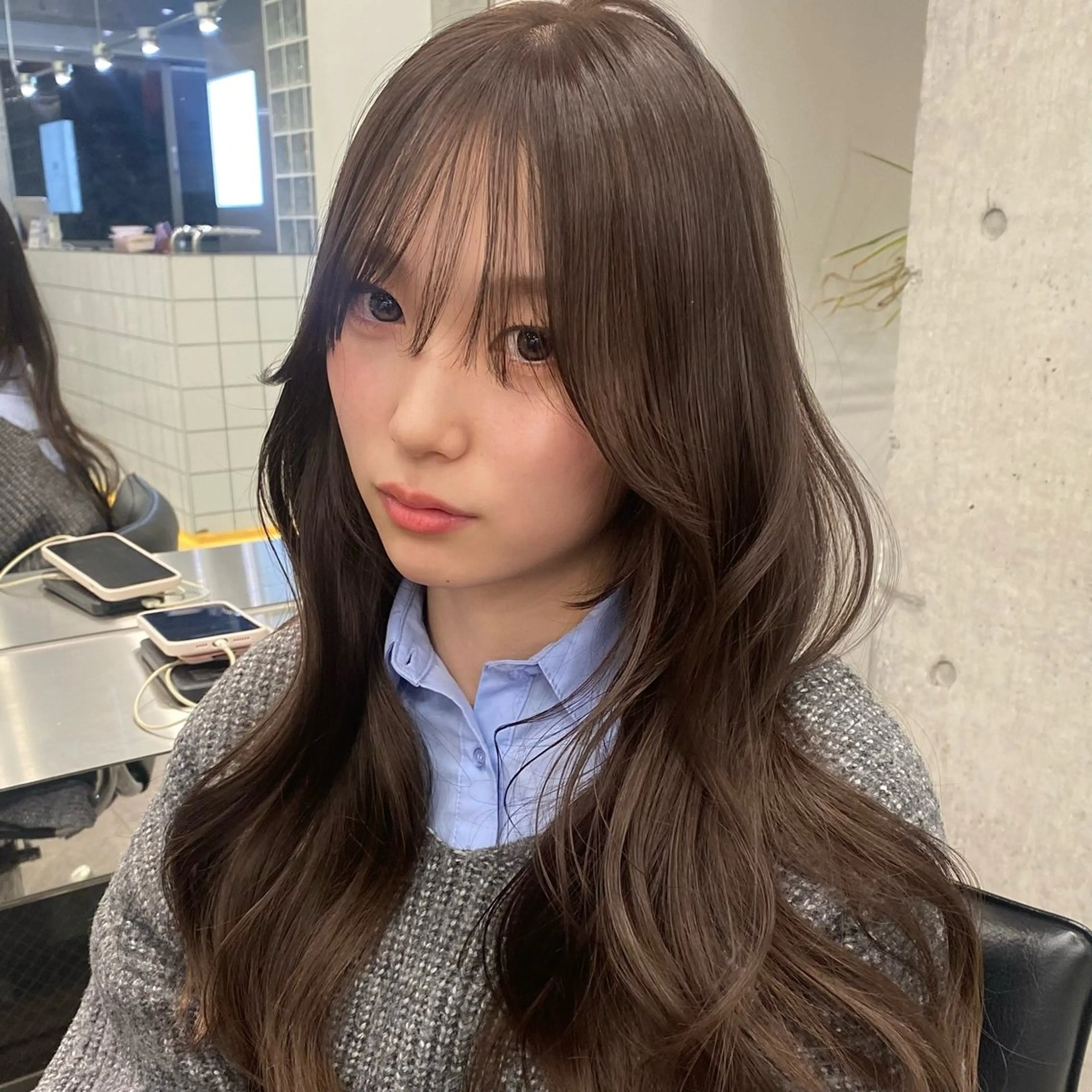 ロング カラー ヘアアレンジ 望月 菜央のヘアスタイル