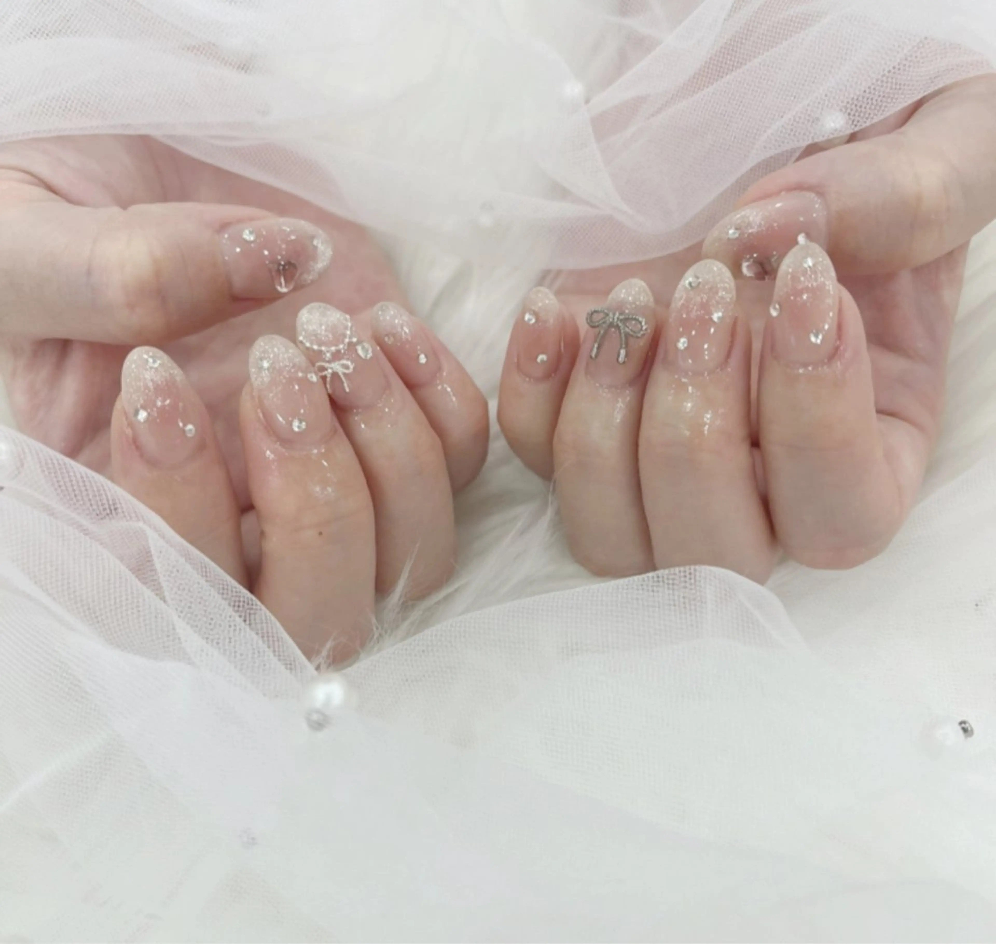 ネイル 長さ出し フットネイル ジェルネイル 韓国ネイル マグネットネイル #Amin nail salonのネイルデザイン