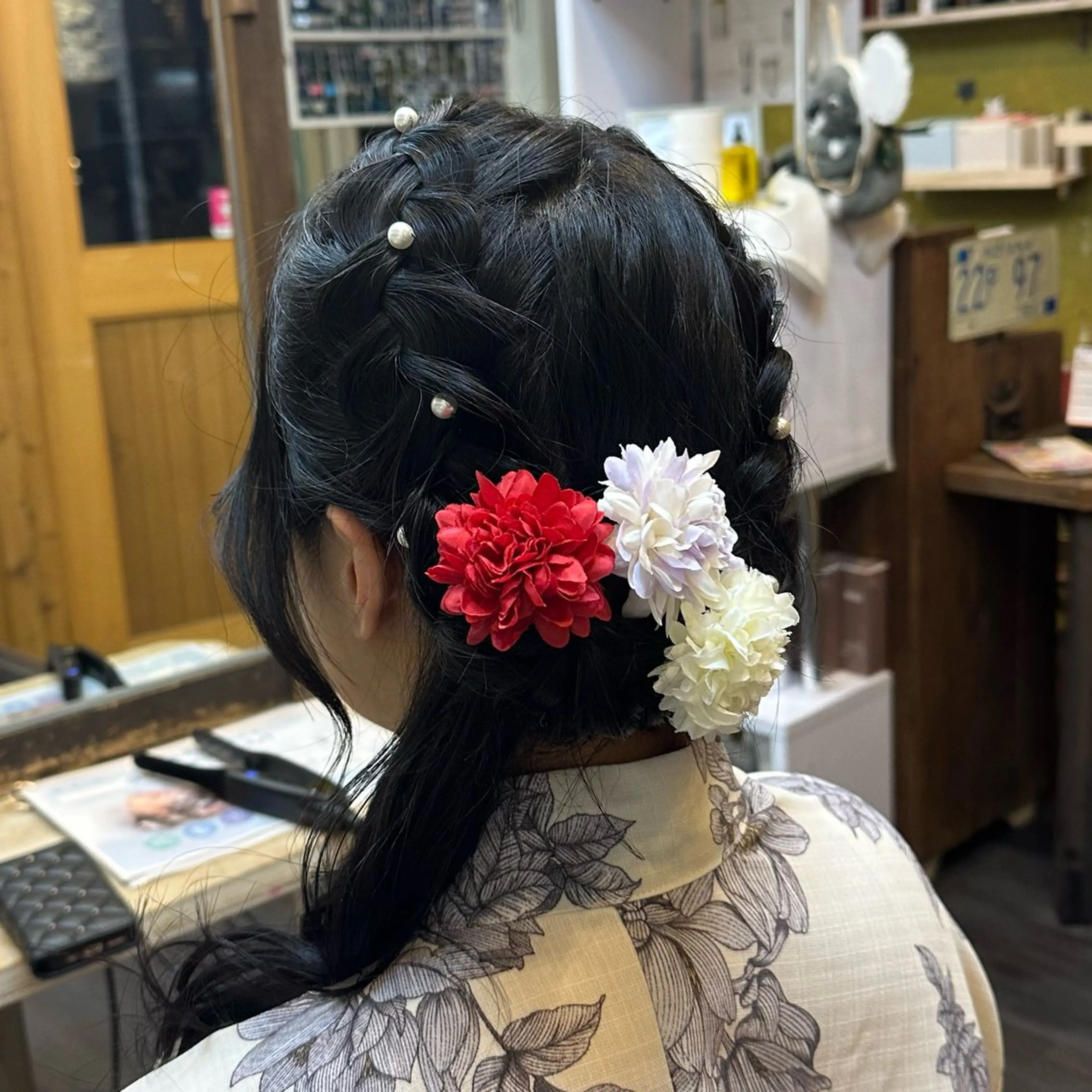 ロング 浴衣 ♡ MYUのヘアスタイル