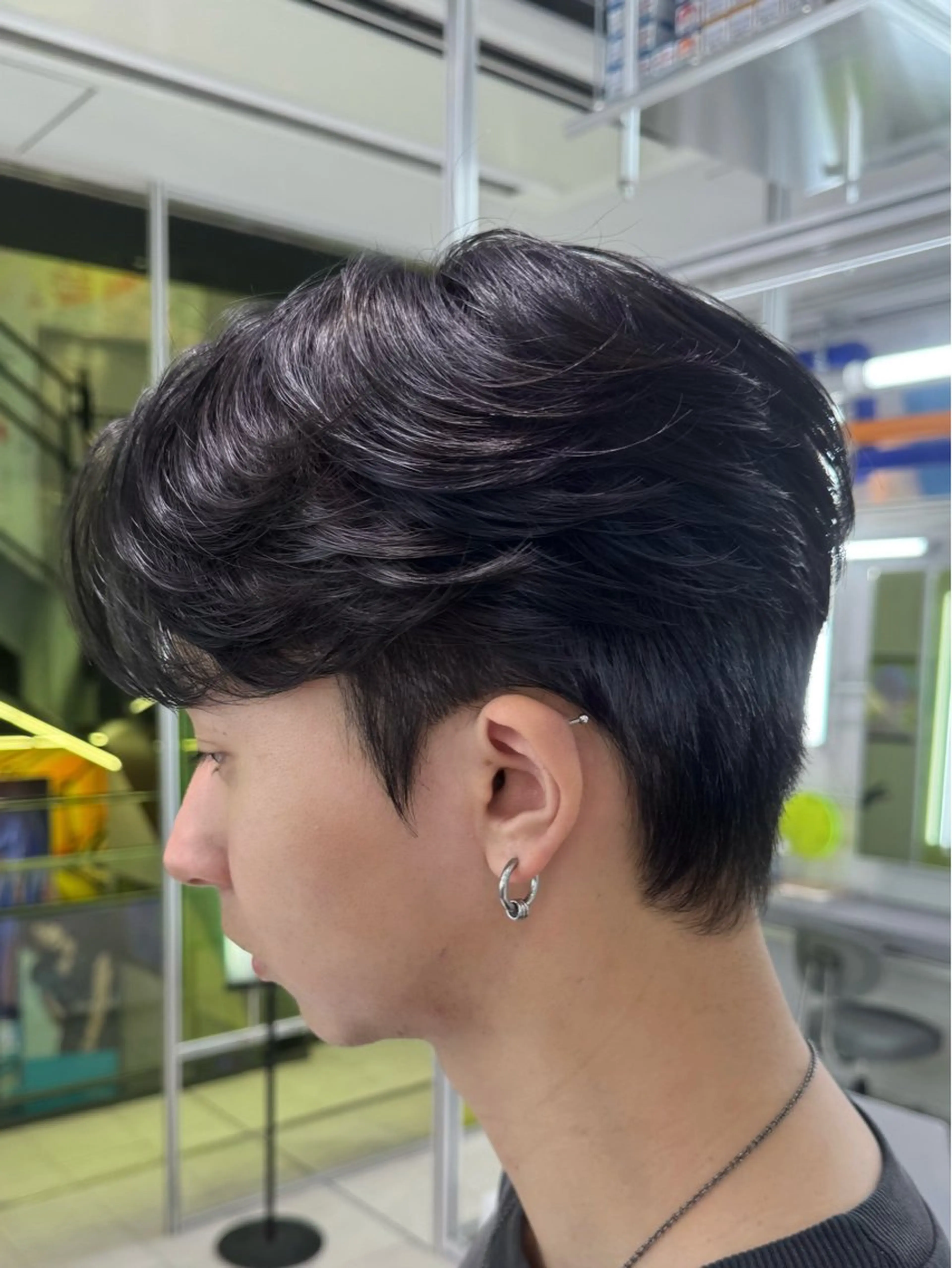 ショート パーマ メンズ 吉祥寺/ダウンパーマ メンズ韓国ヘア/桑本のヘアスタイル