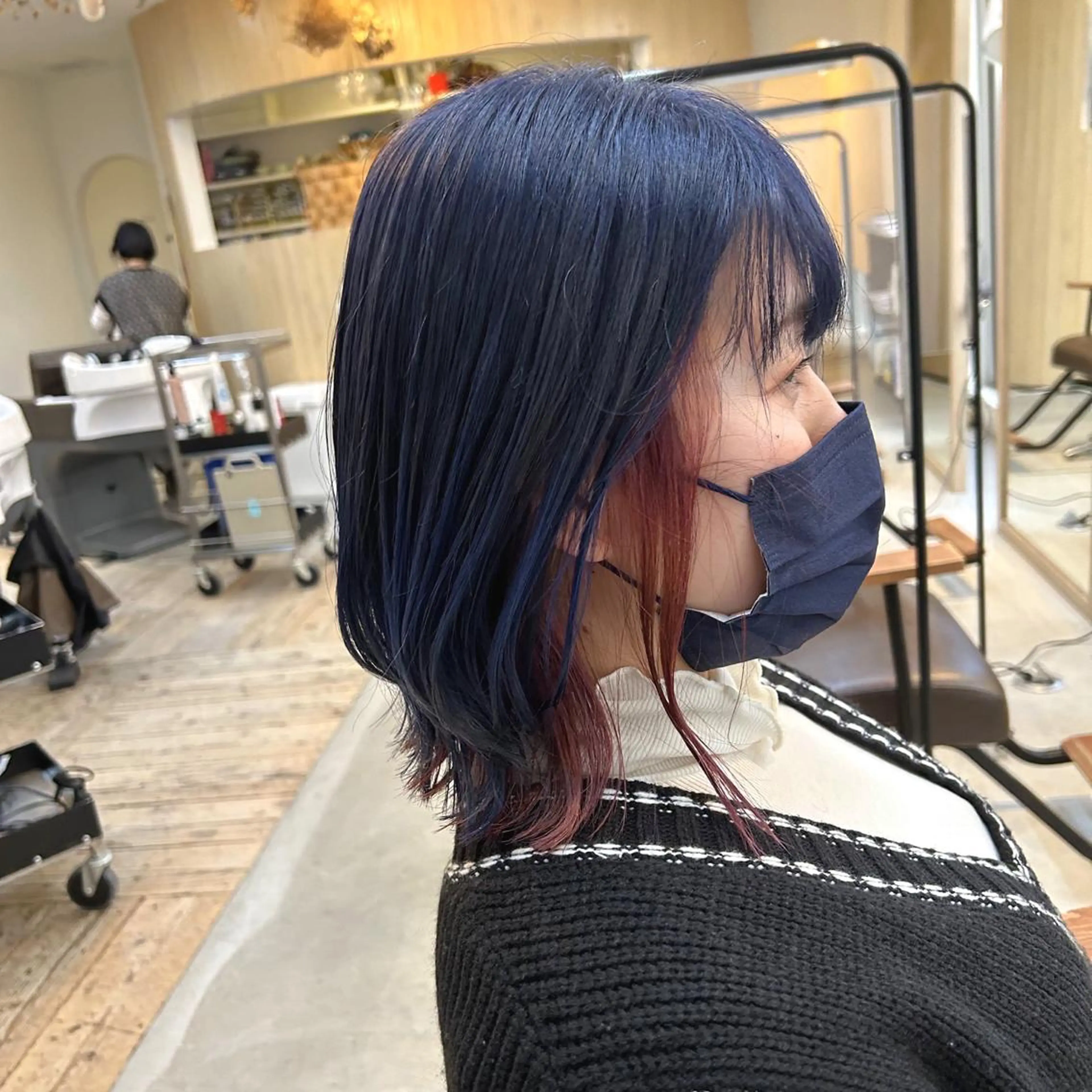 ミディアム カット ヘアカラー kachina所属・綿貫 美雪のヘアスタイル