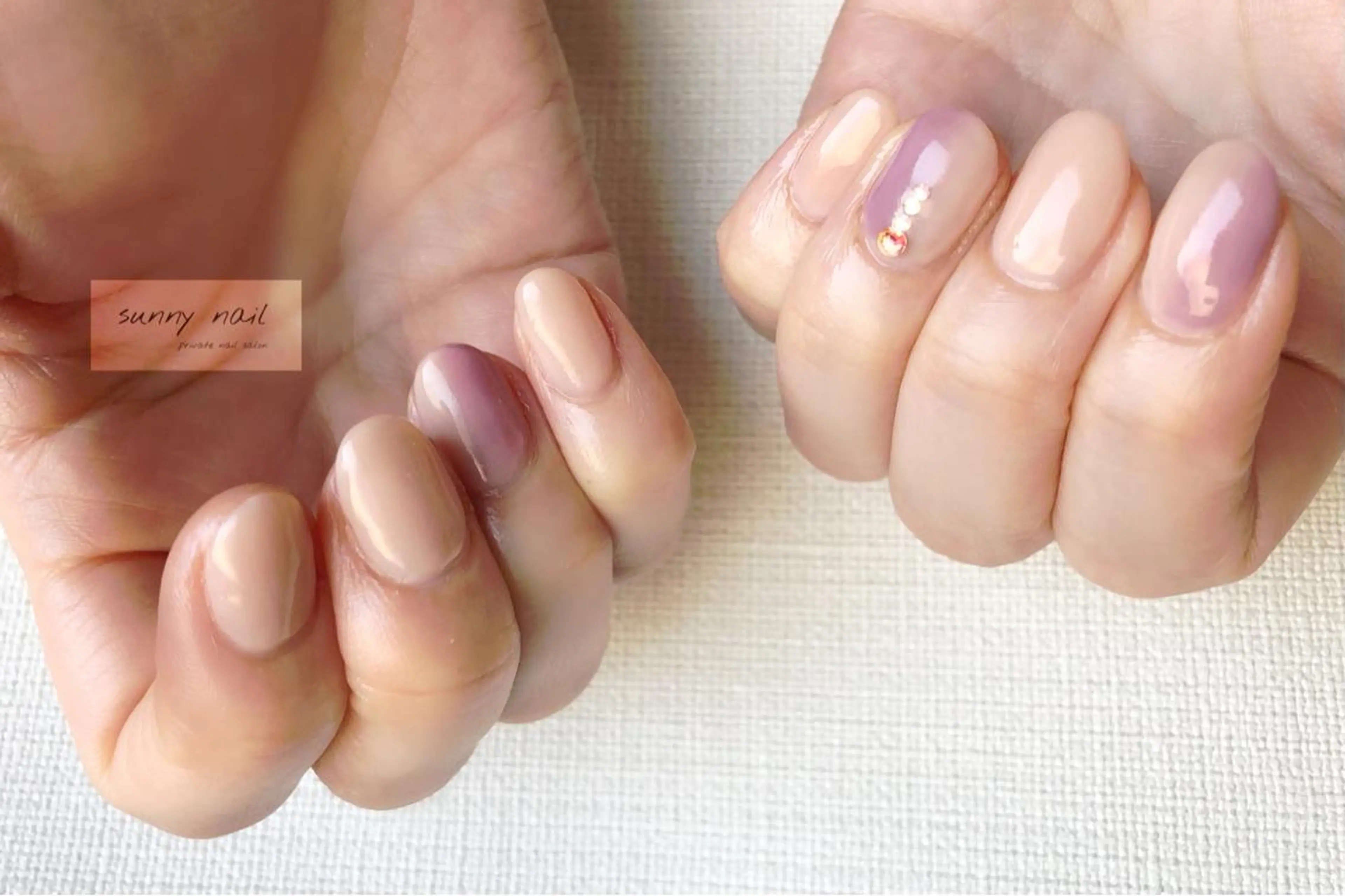 ネイル ジェルネイル グラデーション ニュアンスネイル パラジェル シンプルネイル sunny nailのネイルデザイン