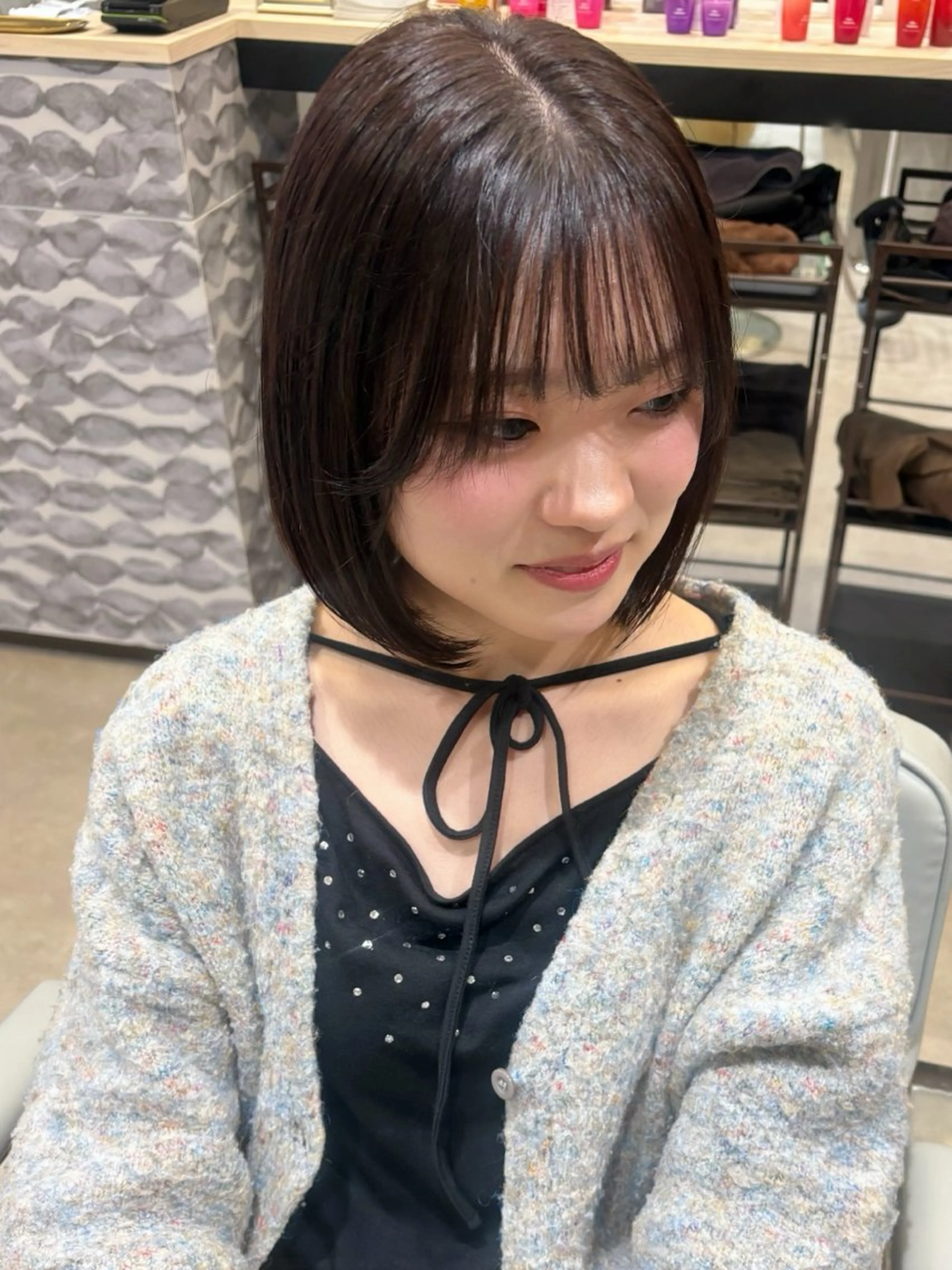 ミディアム カット ヘアカラー トリートメント MASHIRO💎 天神/大名のヘアスタイル