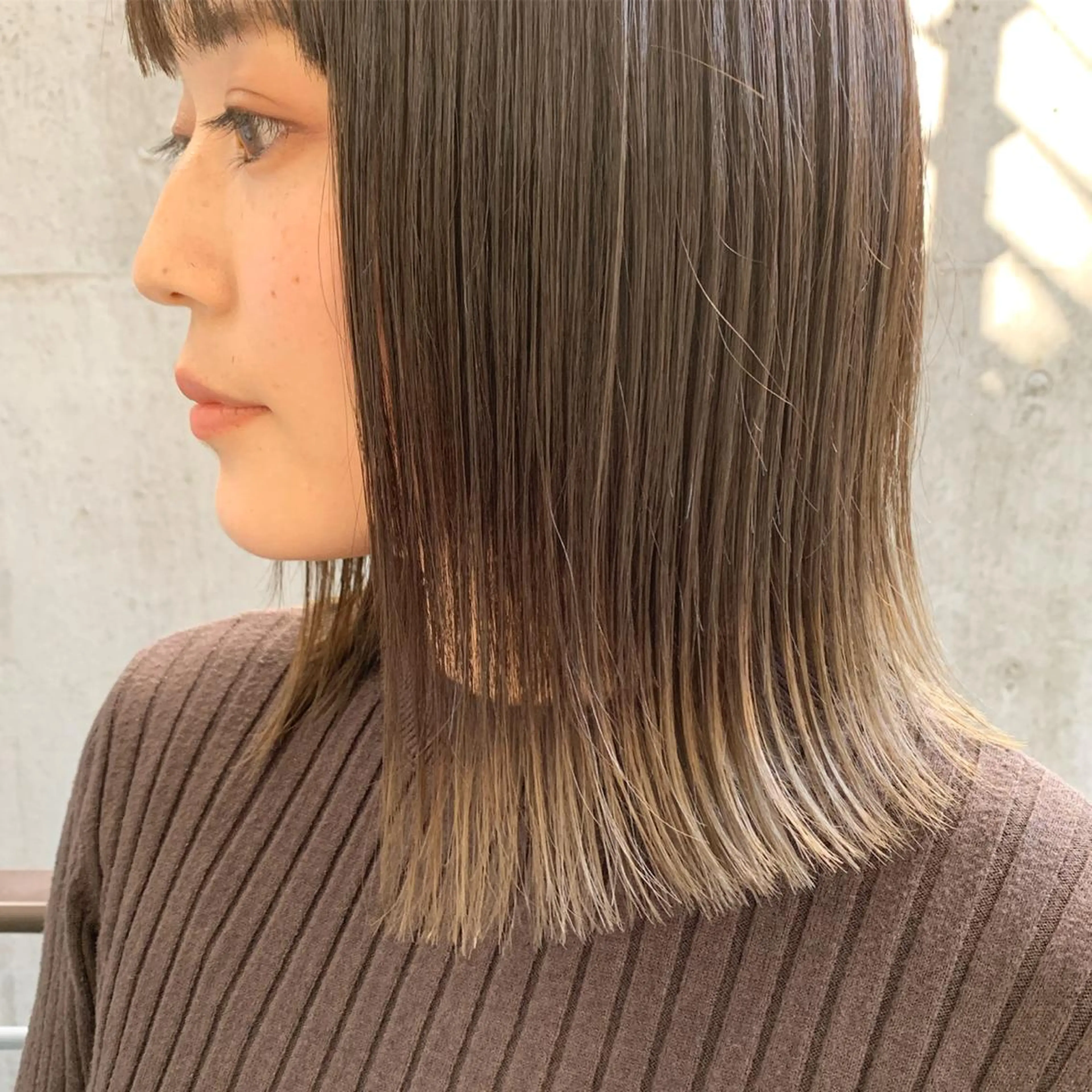 ミディアム ヘアカラー フリーランス　美容師 cayocoのヘアスタイル
