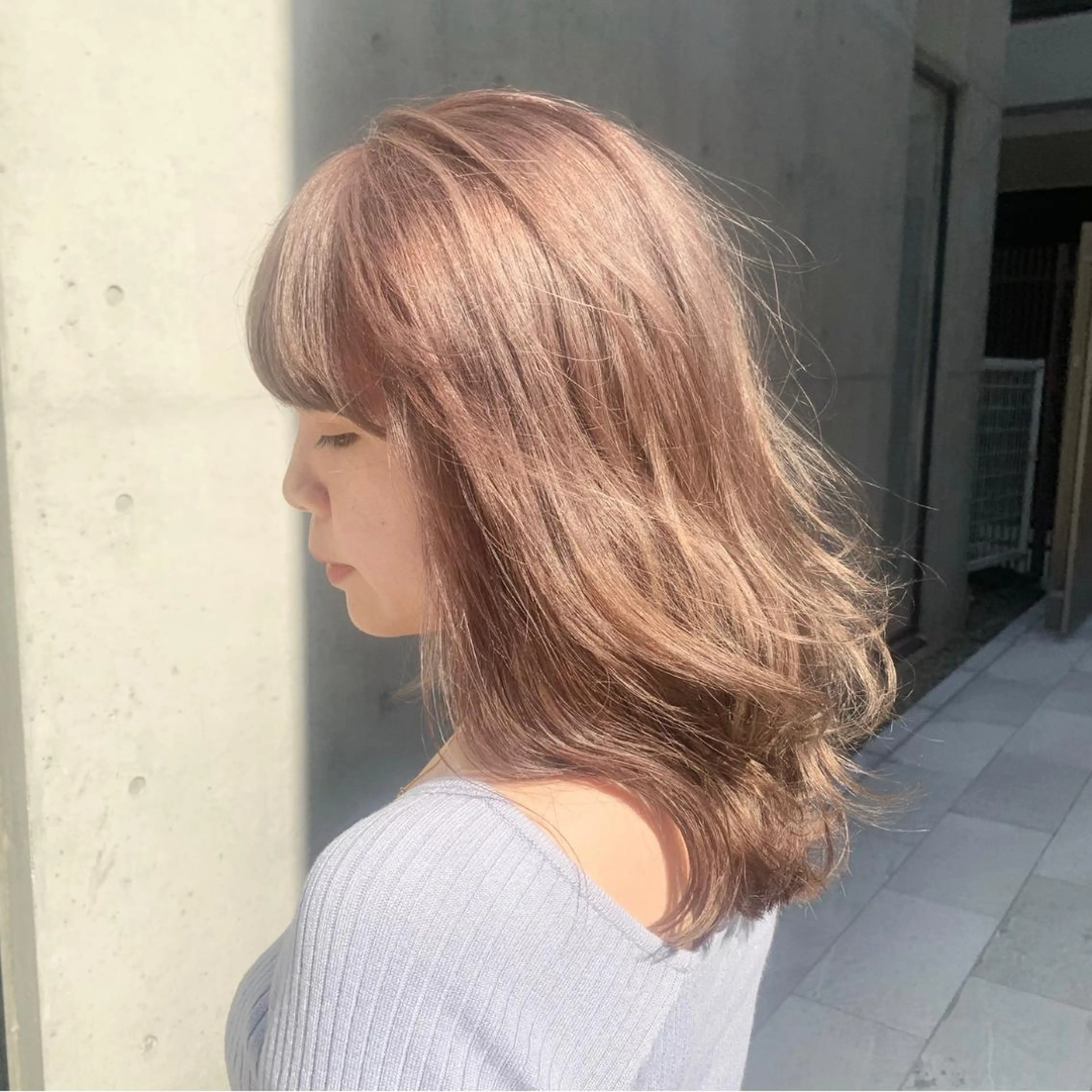 ロング カラー ヘアアレンジ ハイトーン/美髪矯正 🍃大江拓実のヘアスタイル