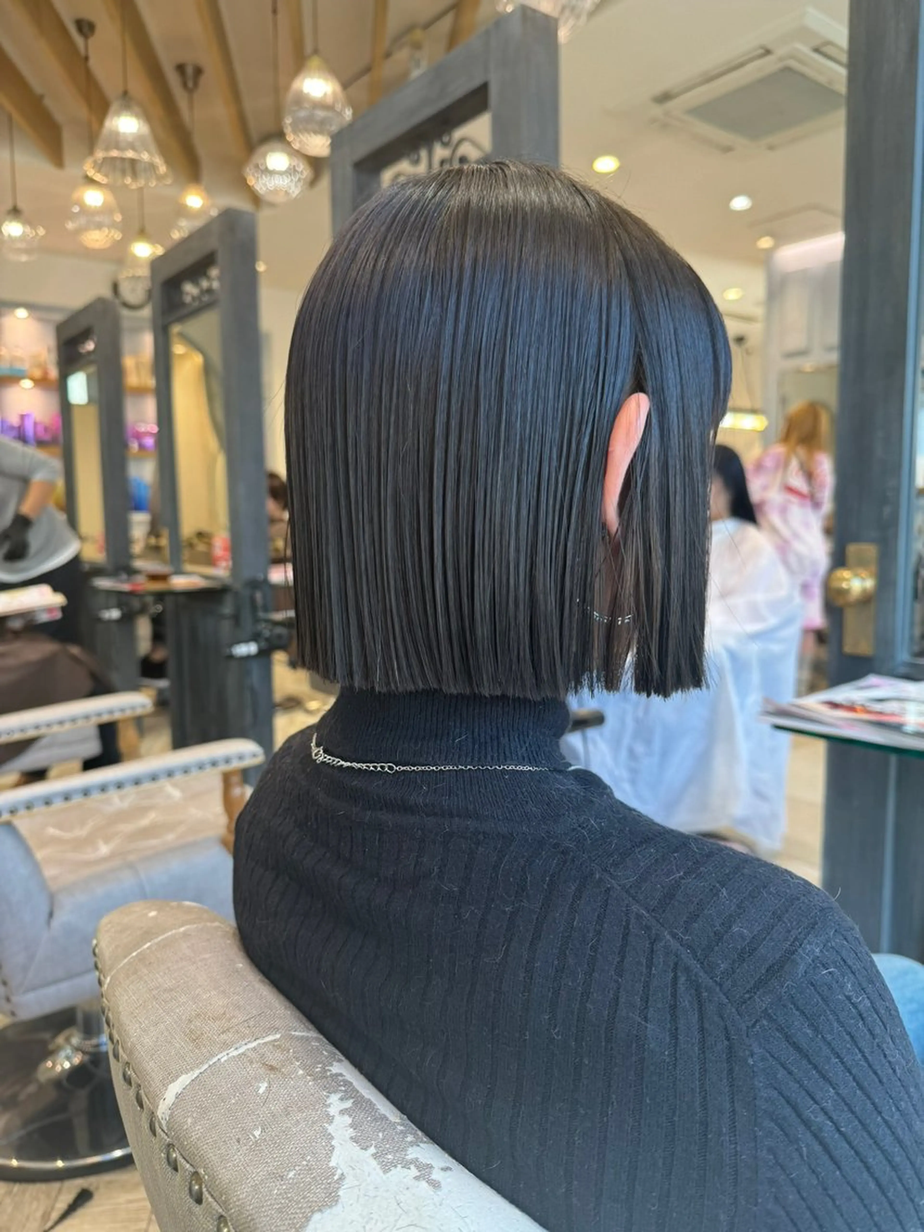 ショート カラー 黒髪 ボブ ショート/ボブ アンドウ☺︎のヘアスタイル