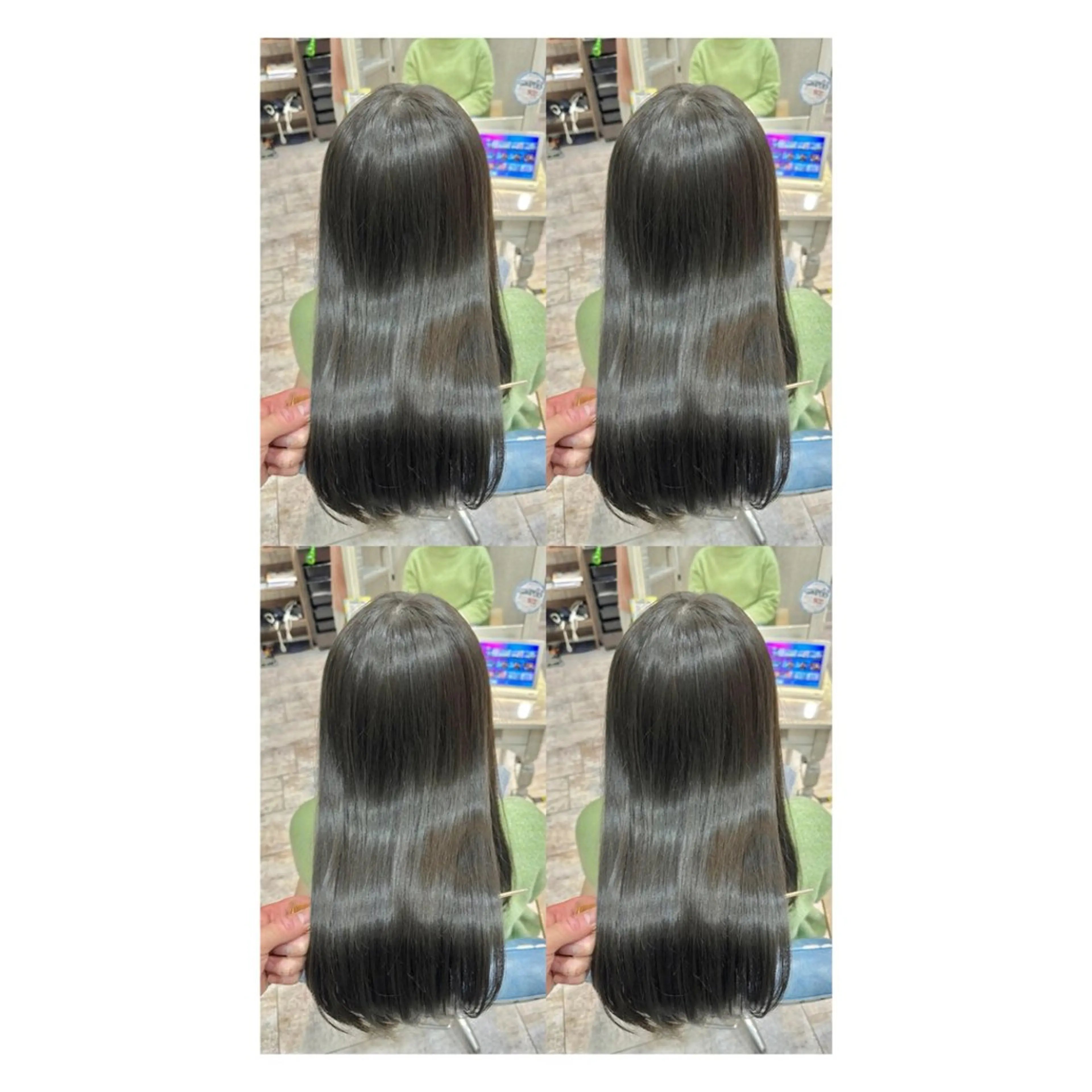 ロング カラー 透明感カラー 髪質改善 縮毛矯正 トリートメント カット ヘアカラー トリートメント 店長✨レイヤー✖️ 髪質改善✖️韓国ヘアのヘアスタイル