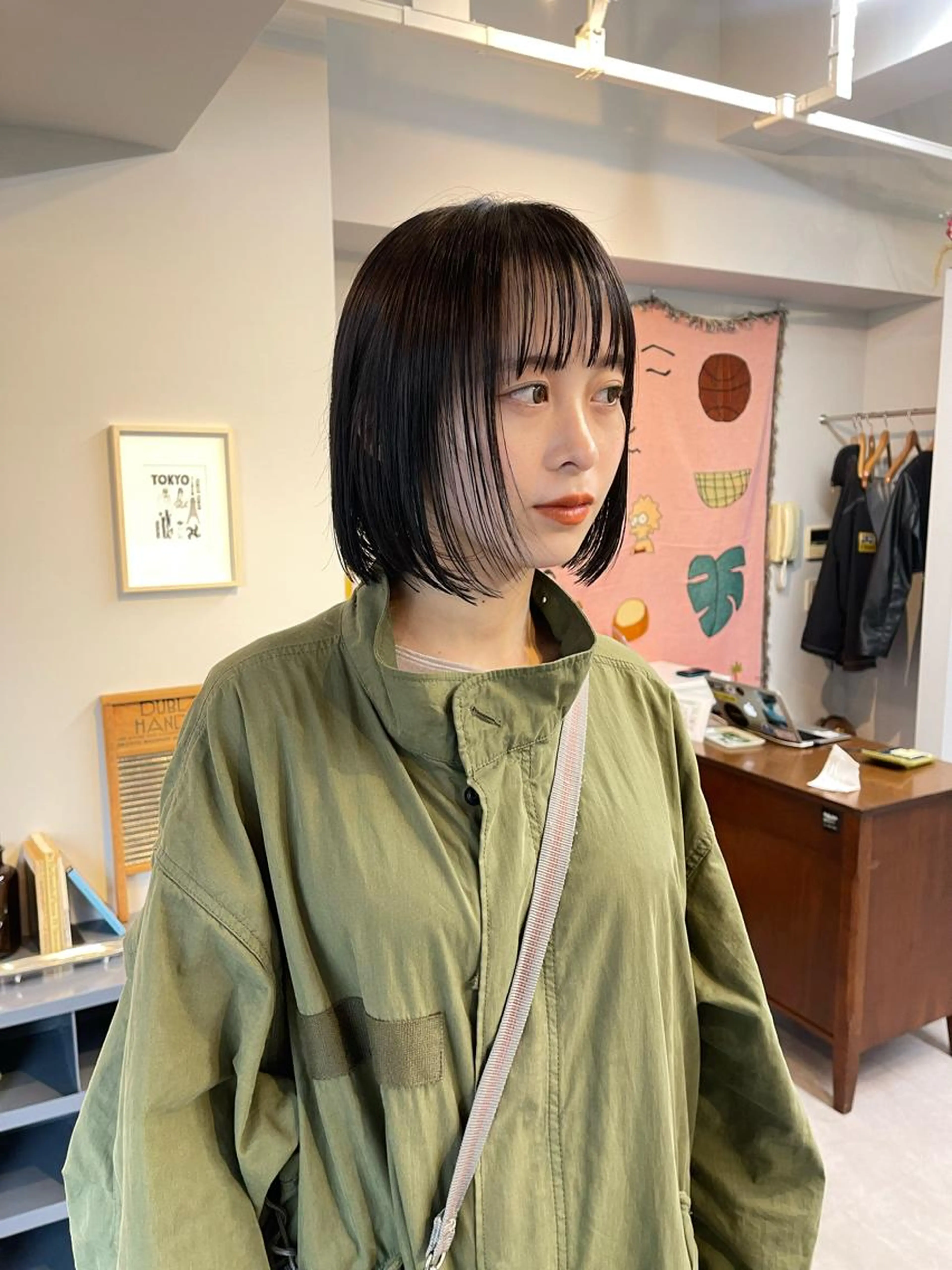 🌈人気No.1🌈【似合わせカット+透明感カラー+3stepトリートメント】ボブ/ショート/顔まわりカットの写真