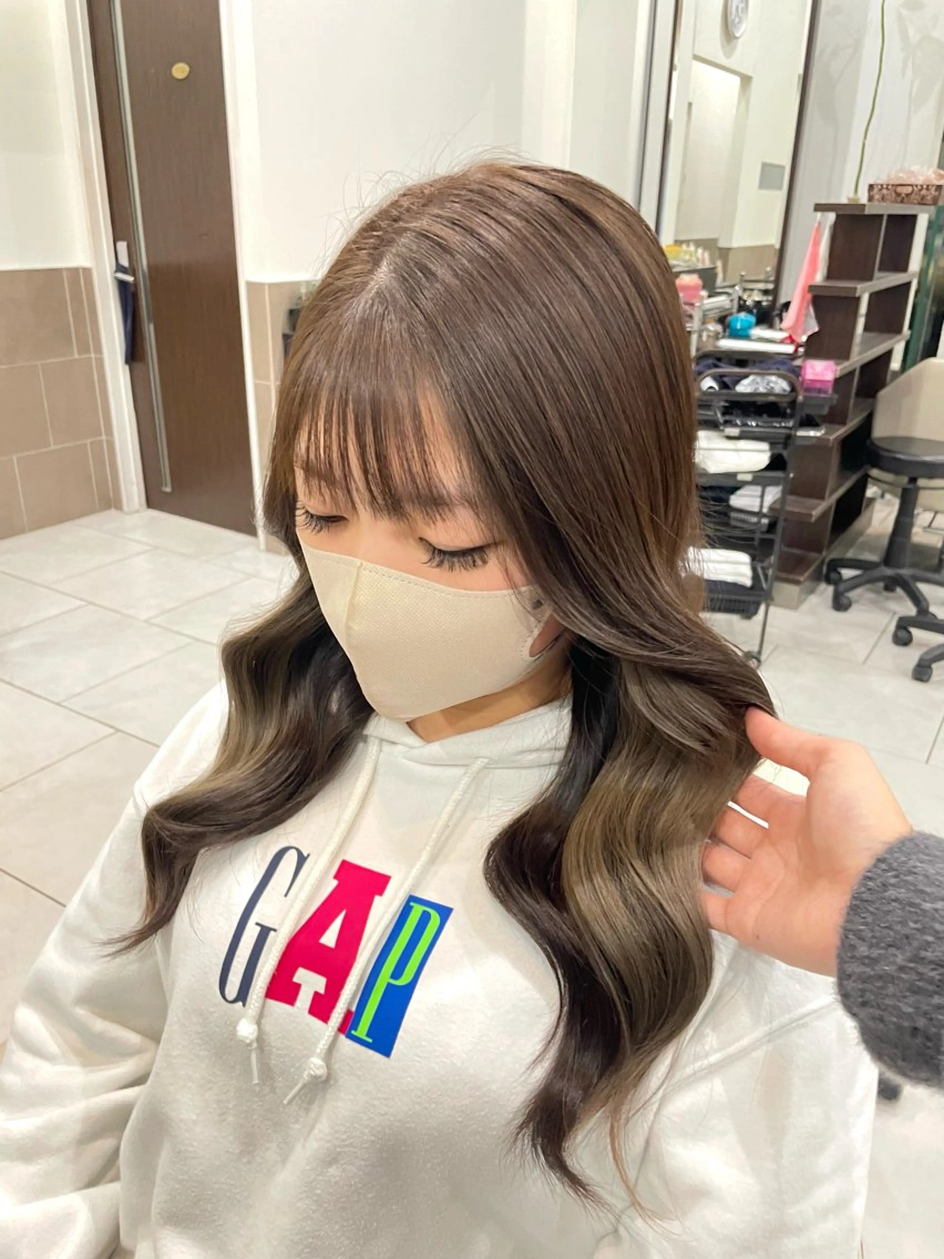 💛カット*＋インナーカラー＋クイックトリートメント💛🇰🇷韓国風顔周りカットもお任せください🇰🇷の写真