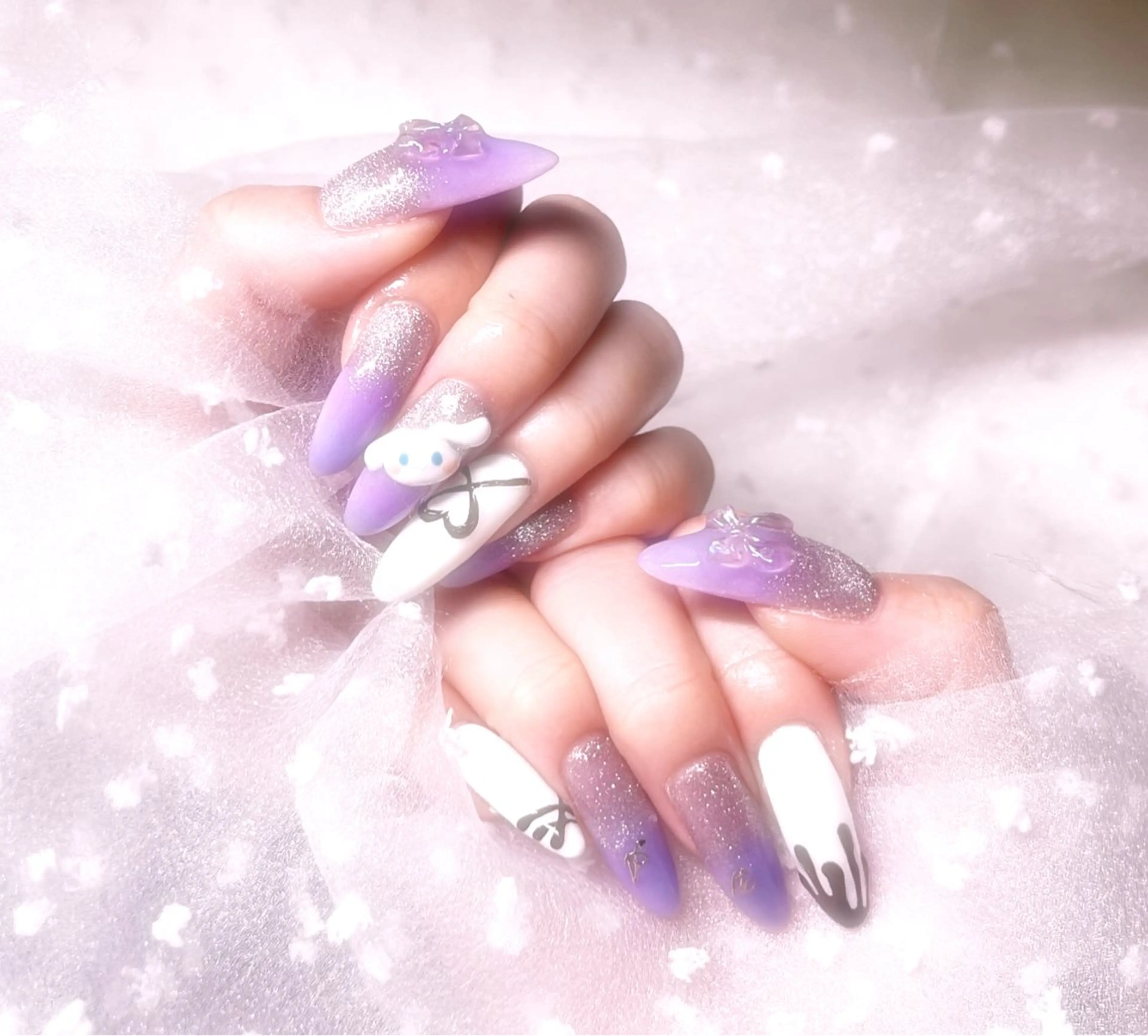 ネイル 長さ出し スカルプネイル plaisir所属・plaisir プレジールネイルのネイルデザイン