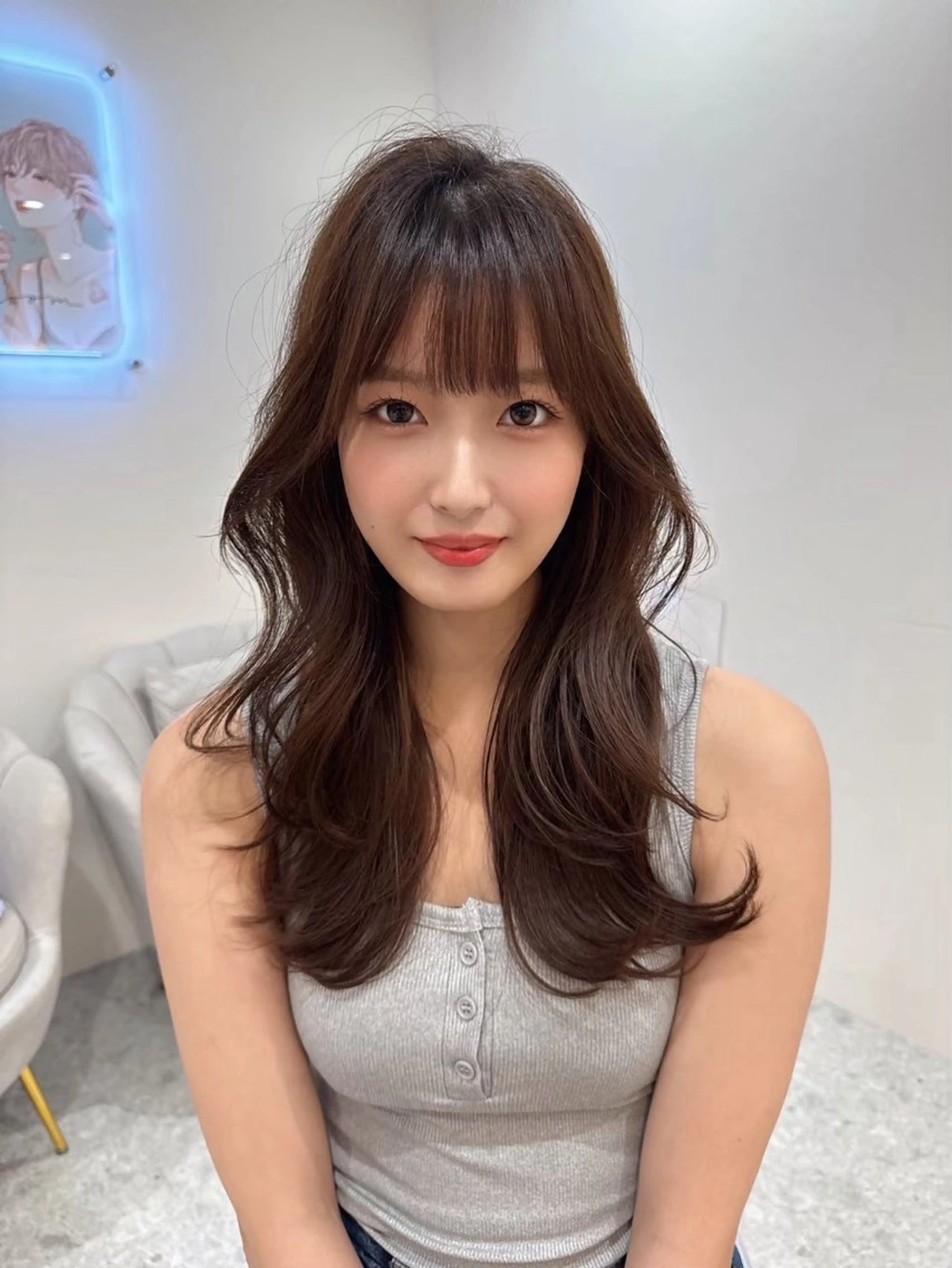 セミロング 美 実のヘアスタイル