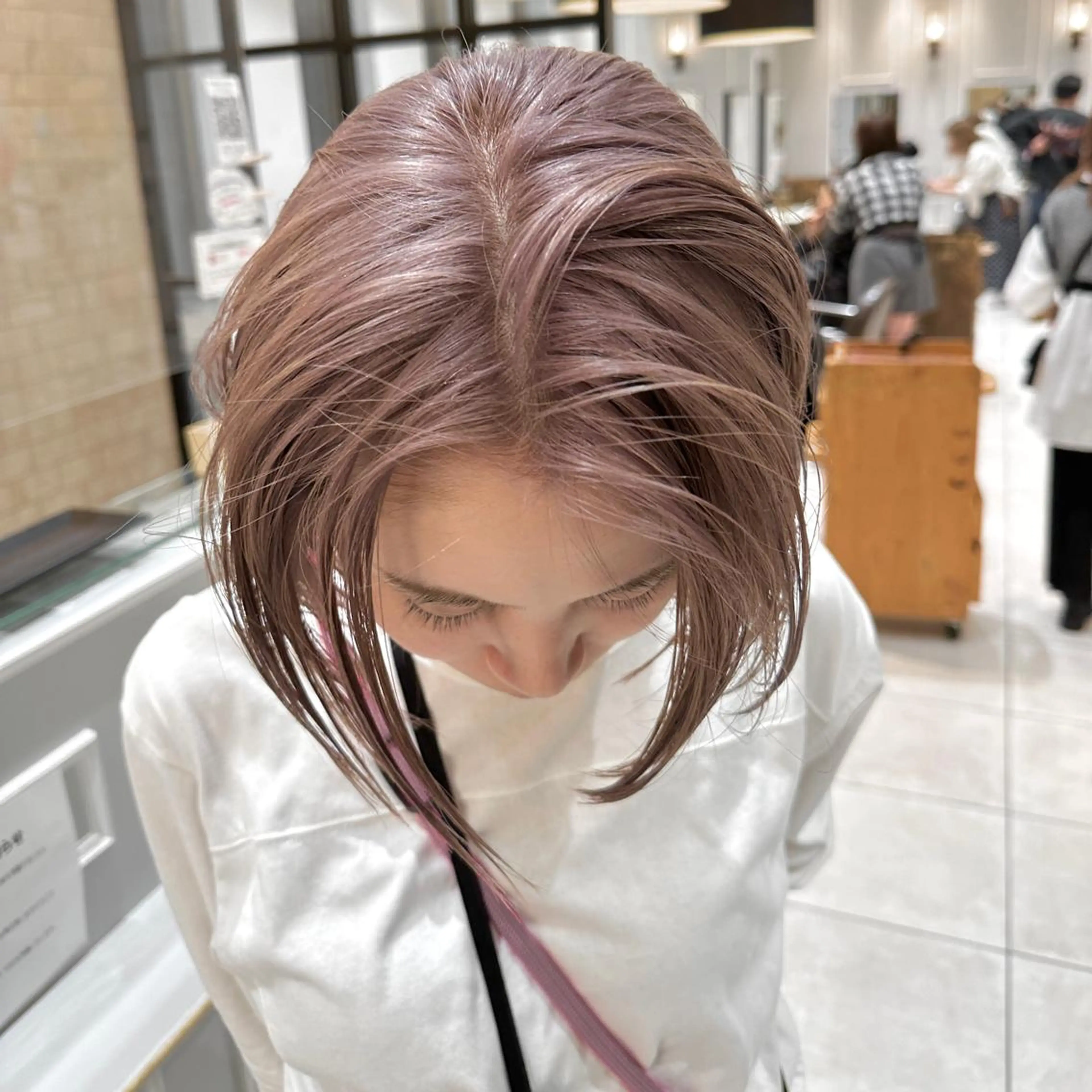 【ブリーチメニュー】カット+ダブルカラー+最高級4ステップ(オージュア)Aujuaトリートメントの写真