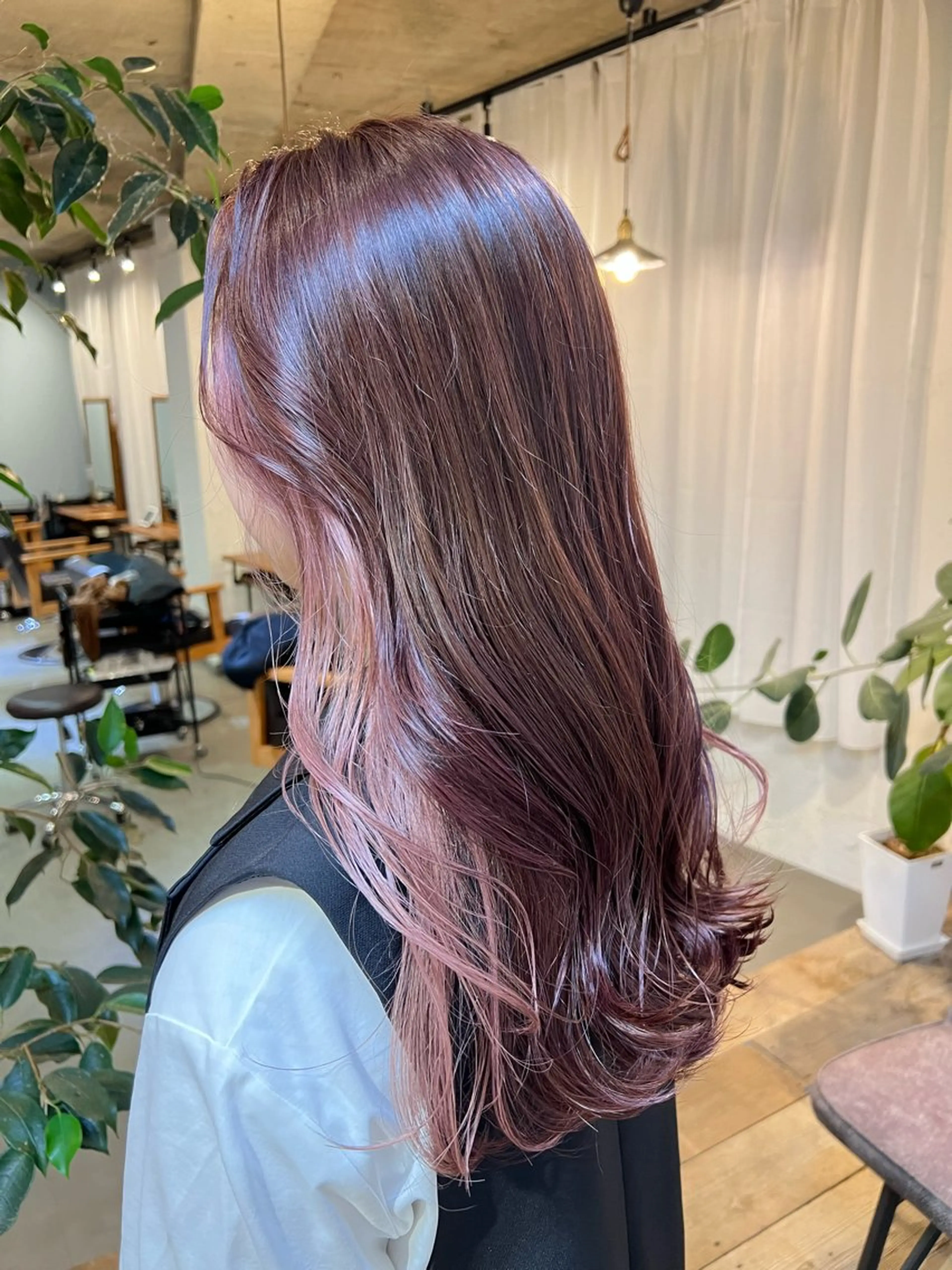 ロング カット ヘアカラー トリートメント ブリーチなしカラー 🌿脇黒丸 彩のヘアスタイル