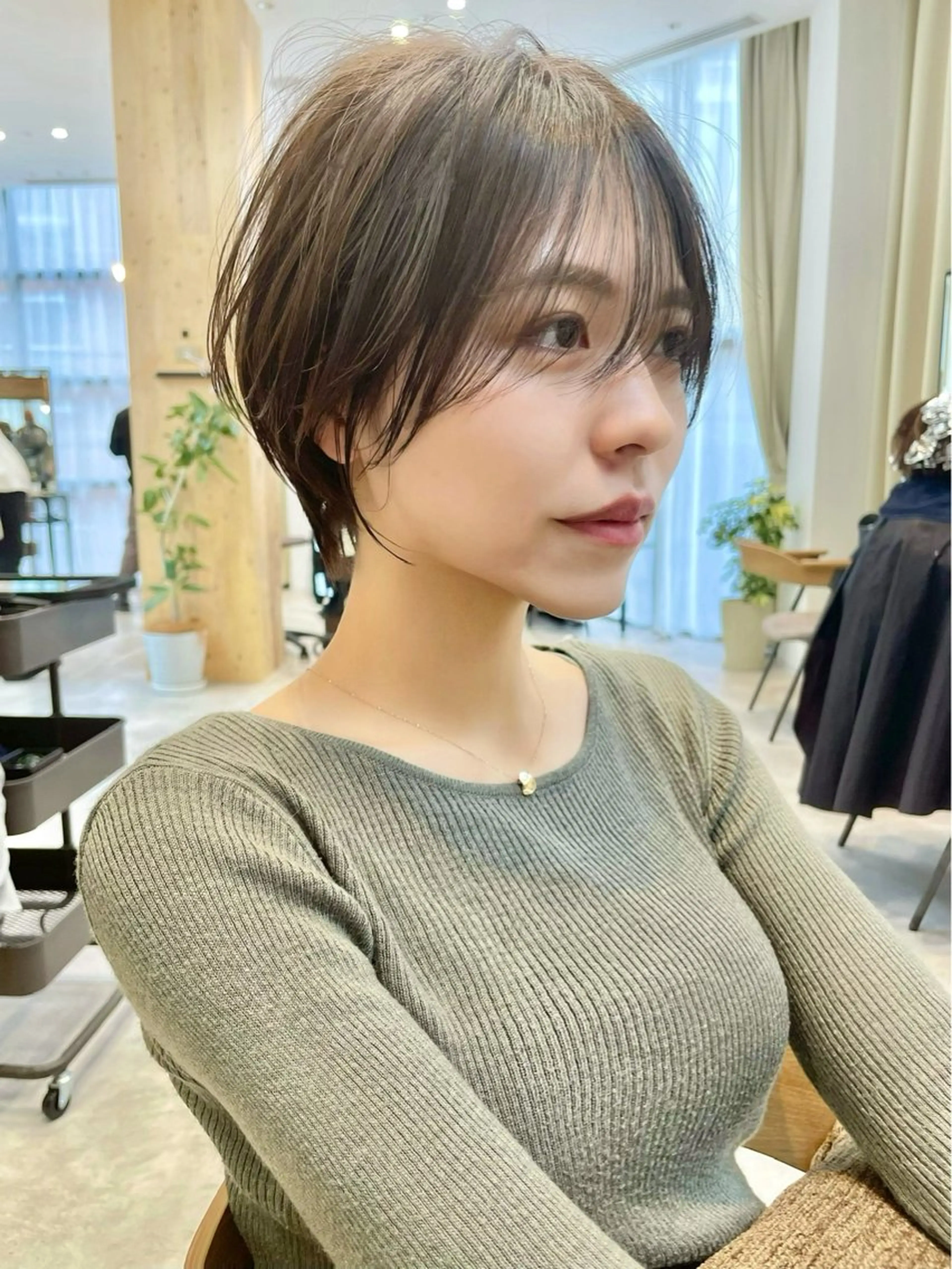 ショート 大阪/ショート 顔まわり/谷町のヘアスタイル