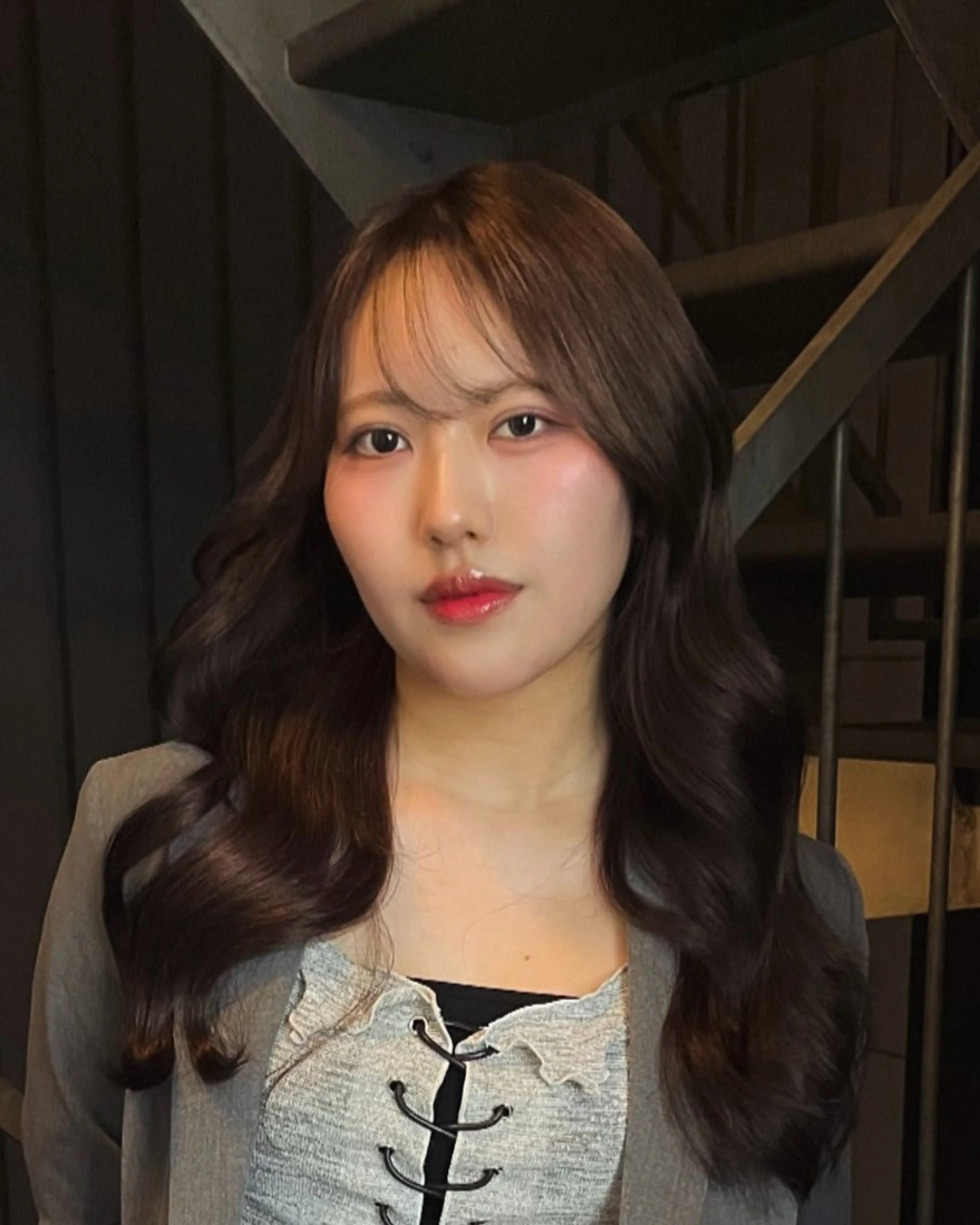 ロング カラー こだわりハイトーン/ ケアブリーチ/岸のヘアスタイル