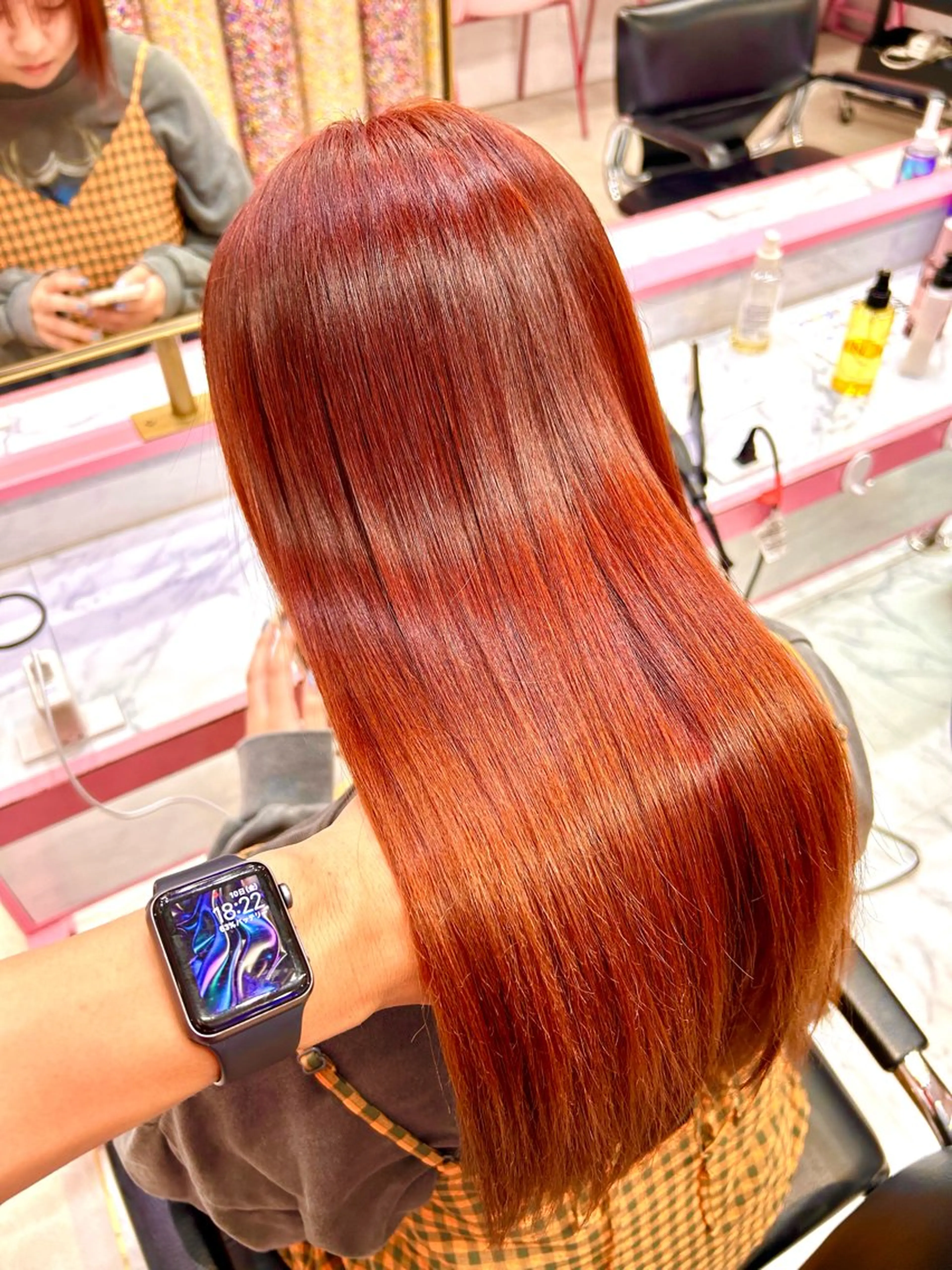 ロング カラー レイン🌏🌱 似合わせ/ハイトーンのヘアスタイル