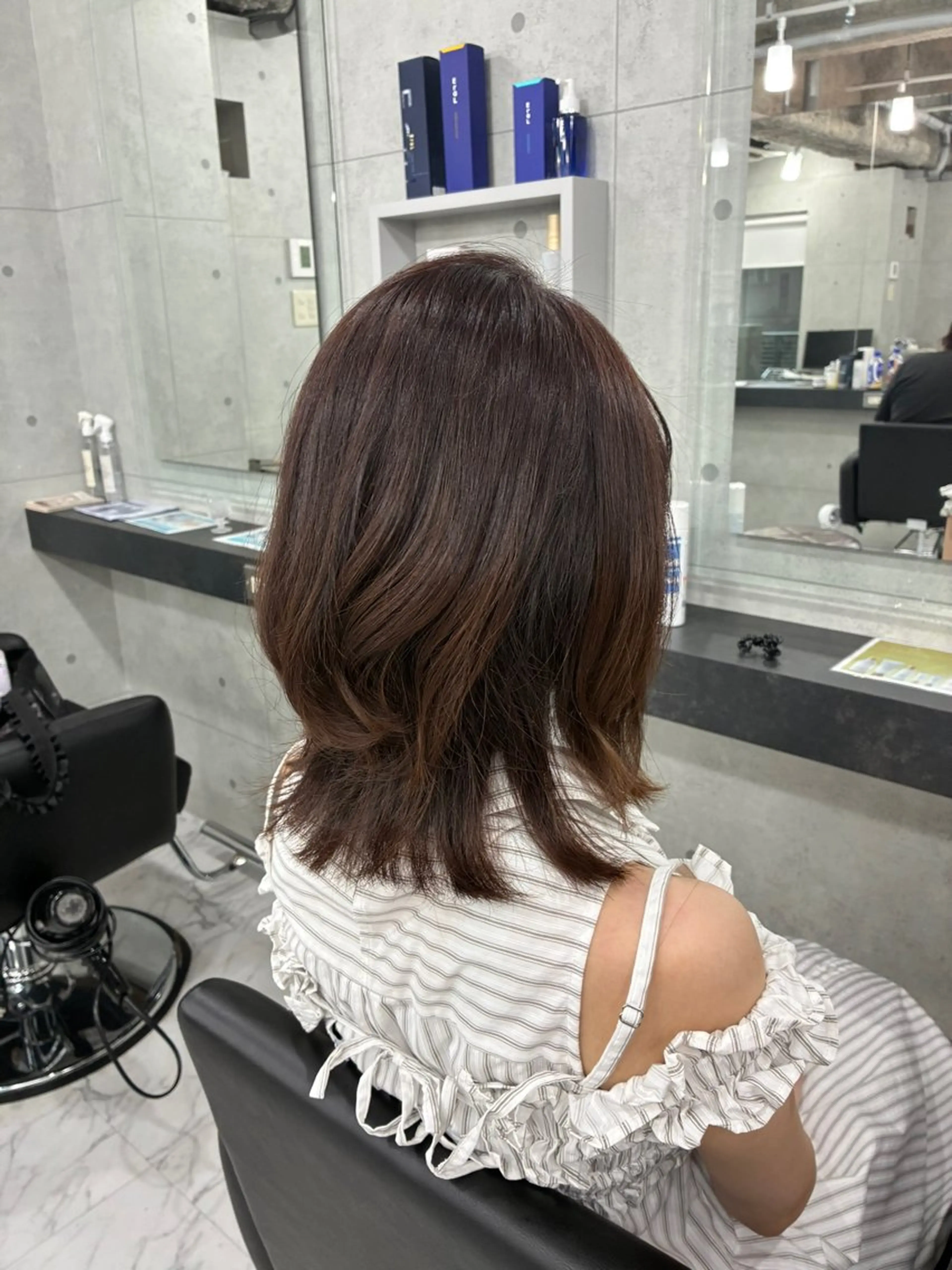 ミディアム カラー ヘアアレンジ カット ヘアカラー Endearing 北澤那未🌟銀座のヘアスタイル