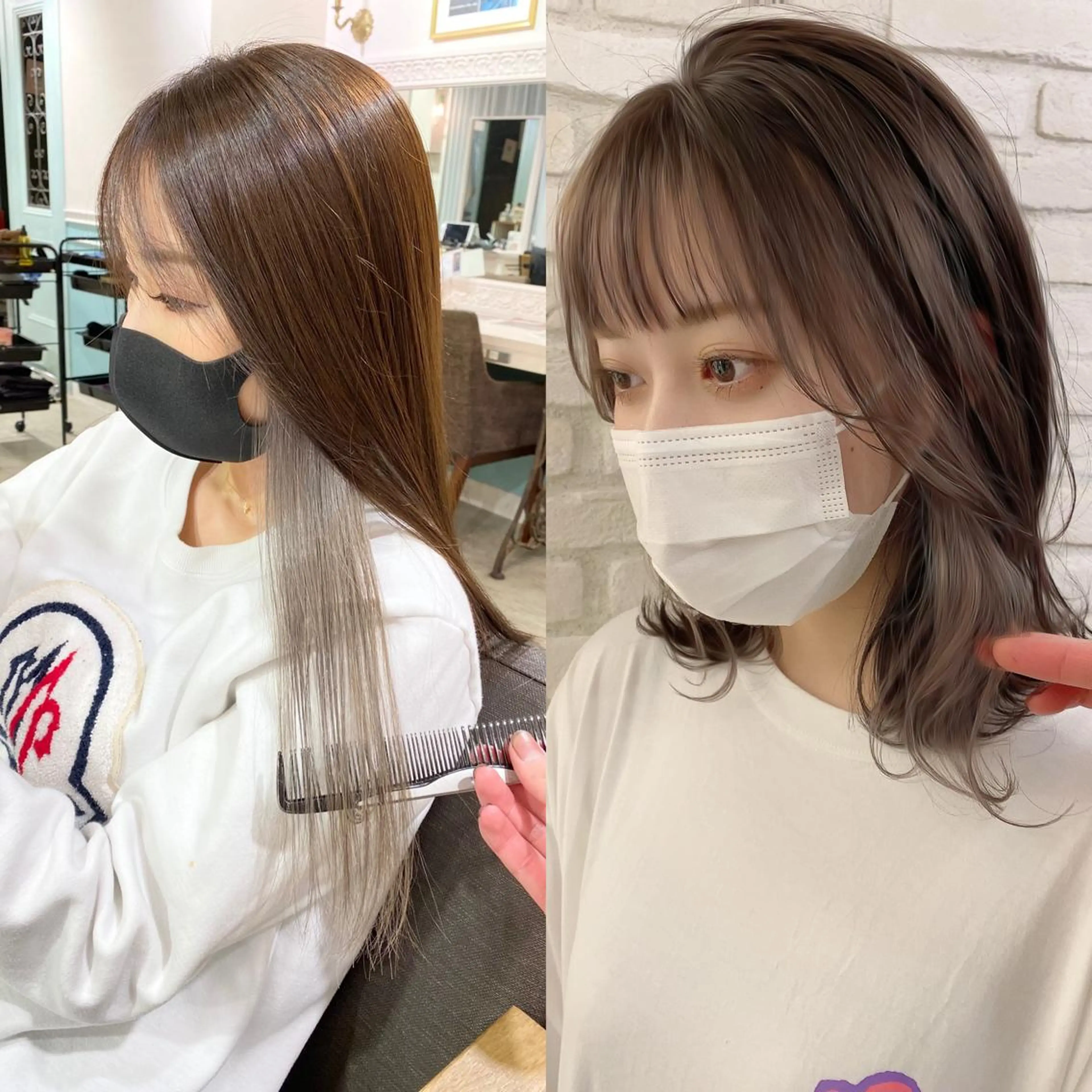 ミディアム カラー 渋谷/ボブ×髪質改善 輝来のヘアスタイル