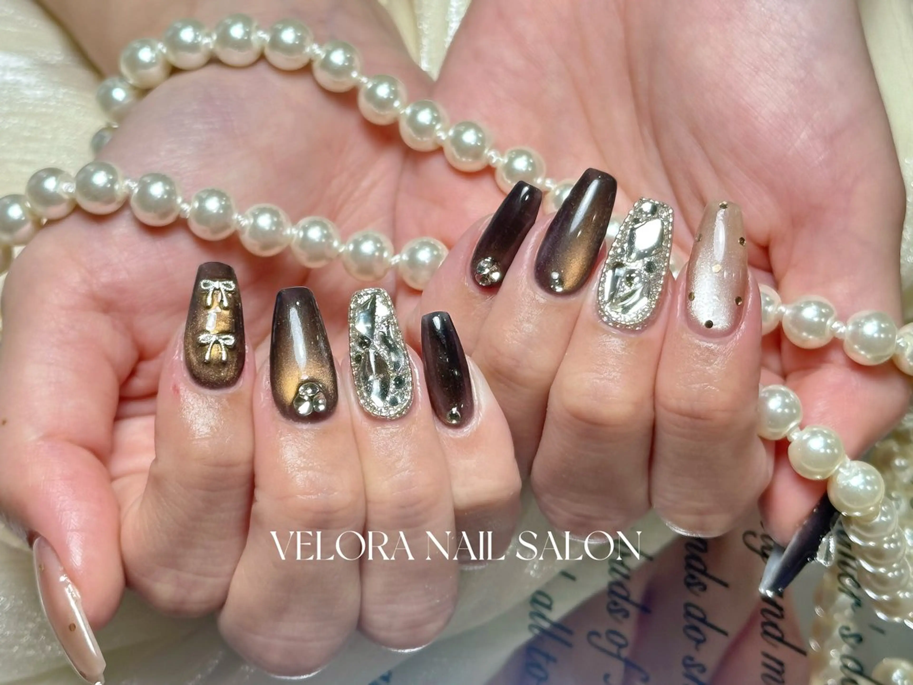 ネイル 冬ネイル ハンドネイル RINA NAILのネイルデザイン