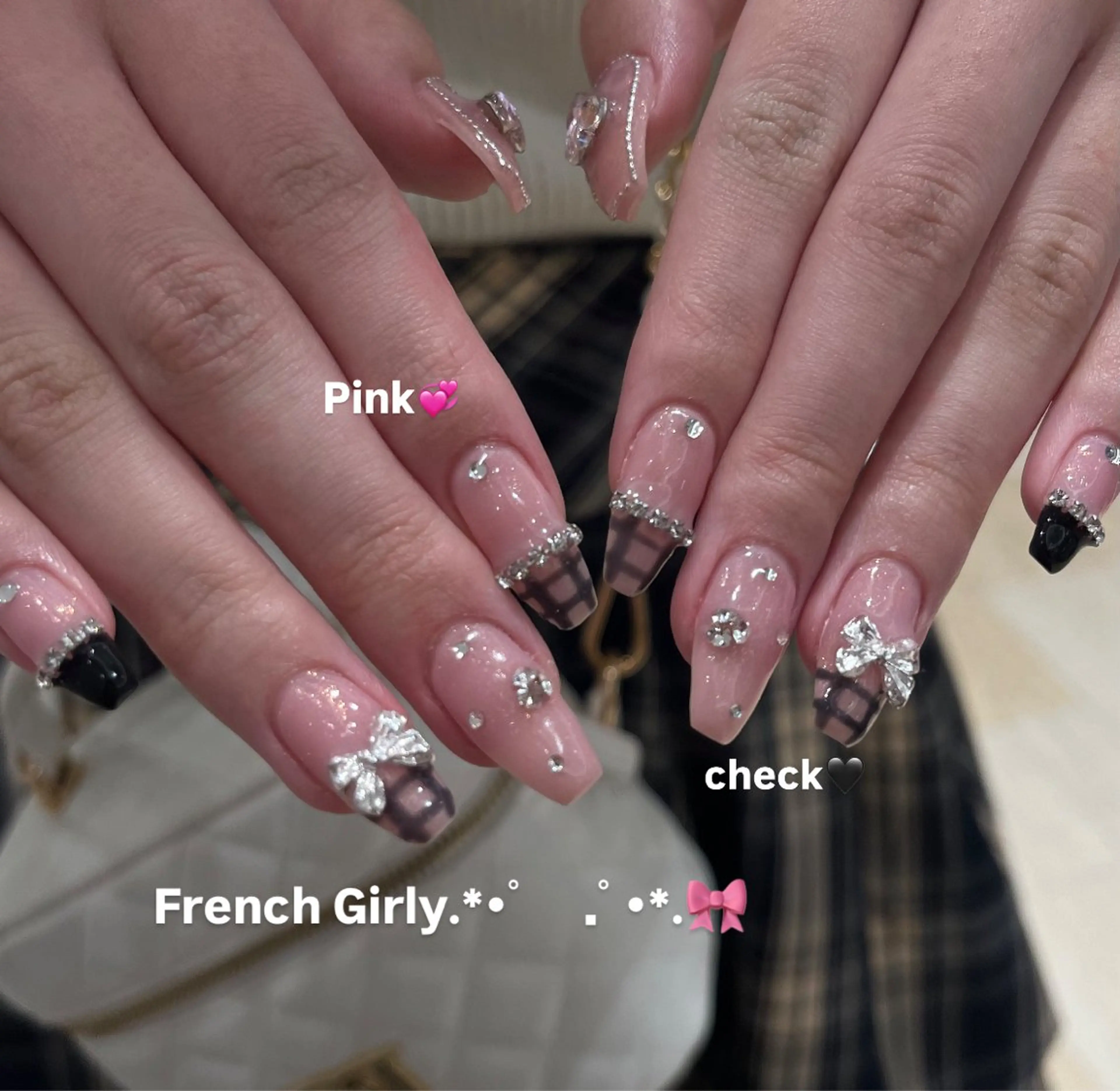 ネイル フレンチネイル ガーリー ハンドネイル Ibuki 🎀仙台パルコ🎀のマツエク・マツパデザイン