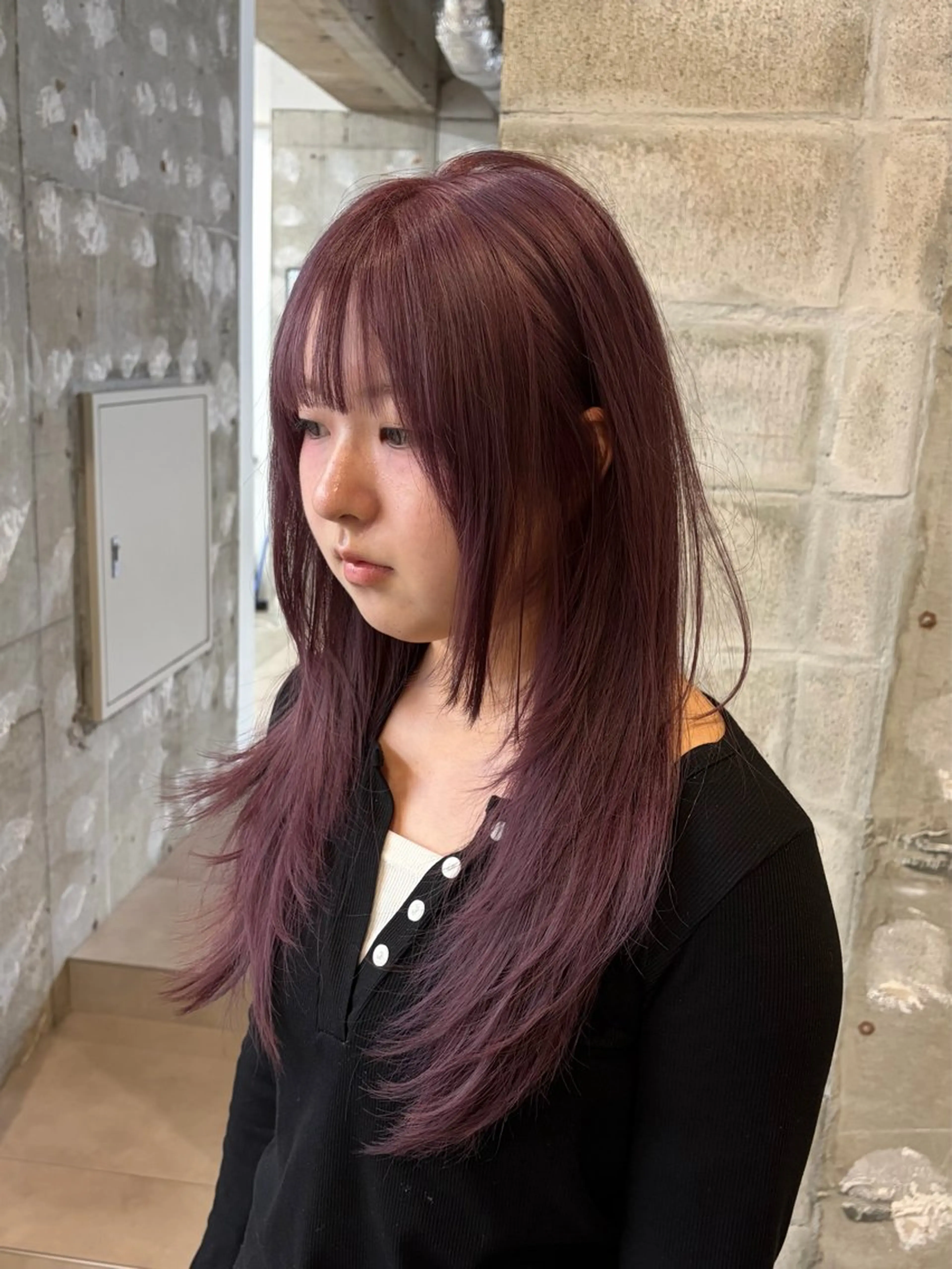 ロング カット ヘアカラー riko／ SYS by fitのヘアスタイル
