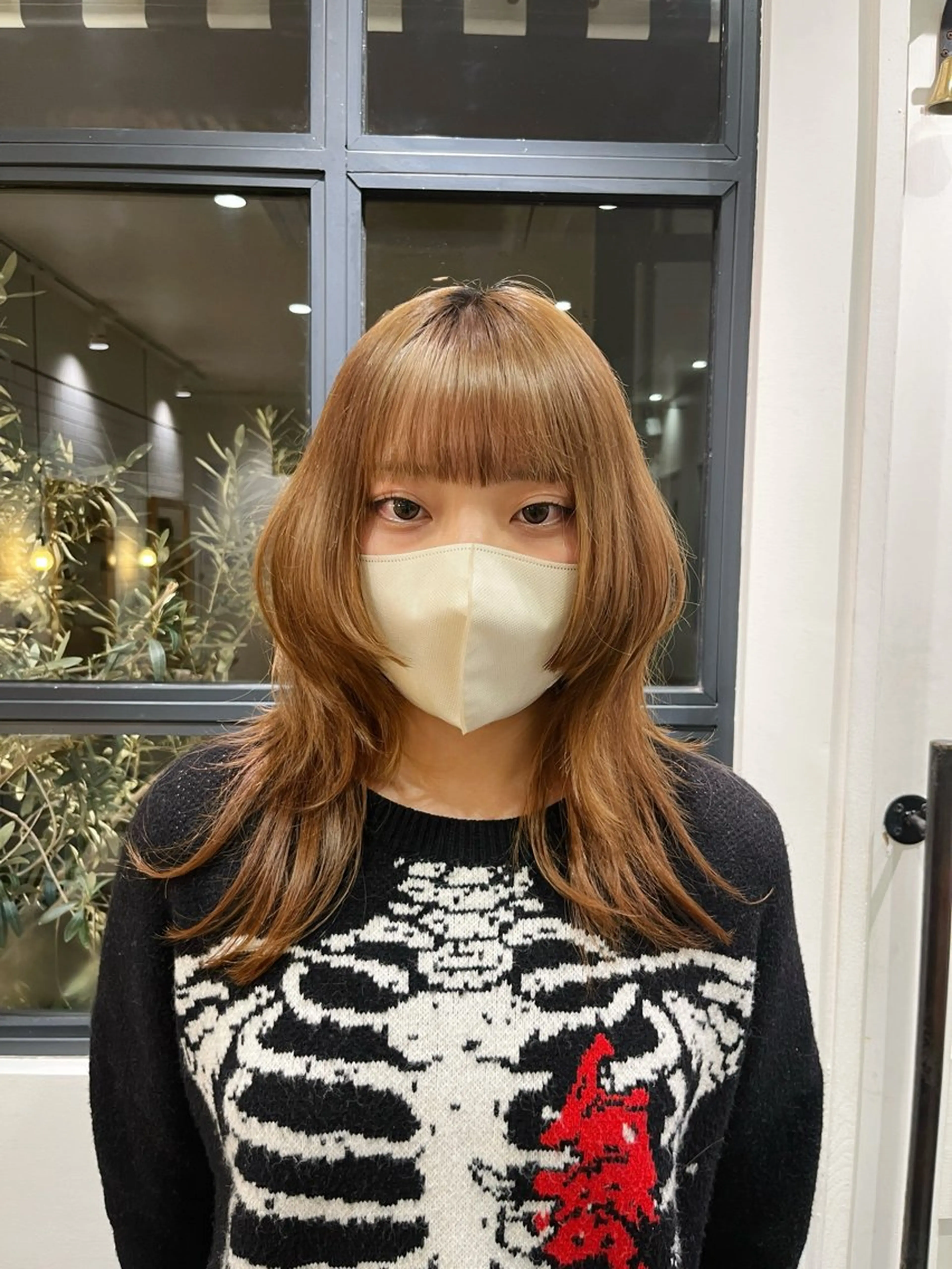 セミロング レイヤーカット 小顔カット 4月カットモデルさん 募集中です🎀のヘアスタイル