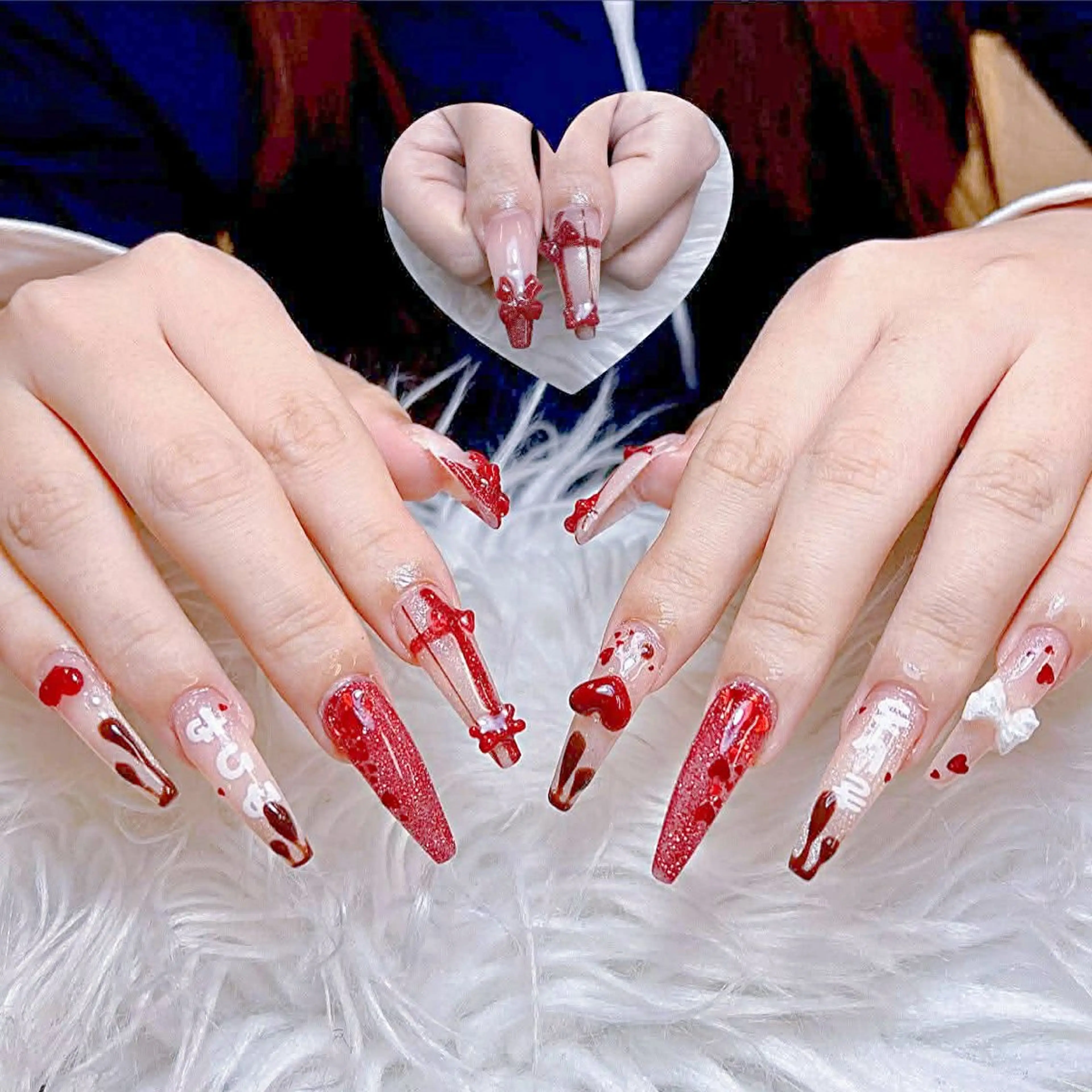 ネイル ハンドネイル ANH ゴテゴテネイルのネイルデザイン