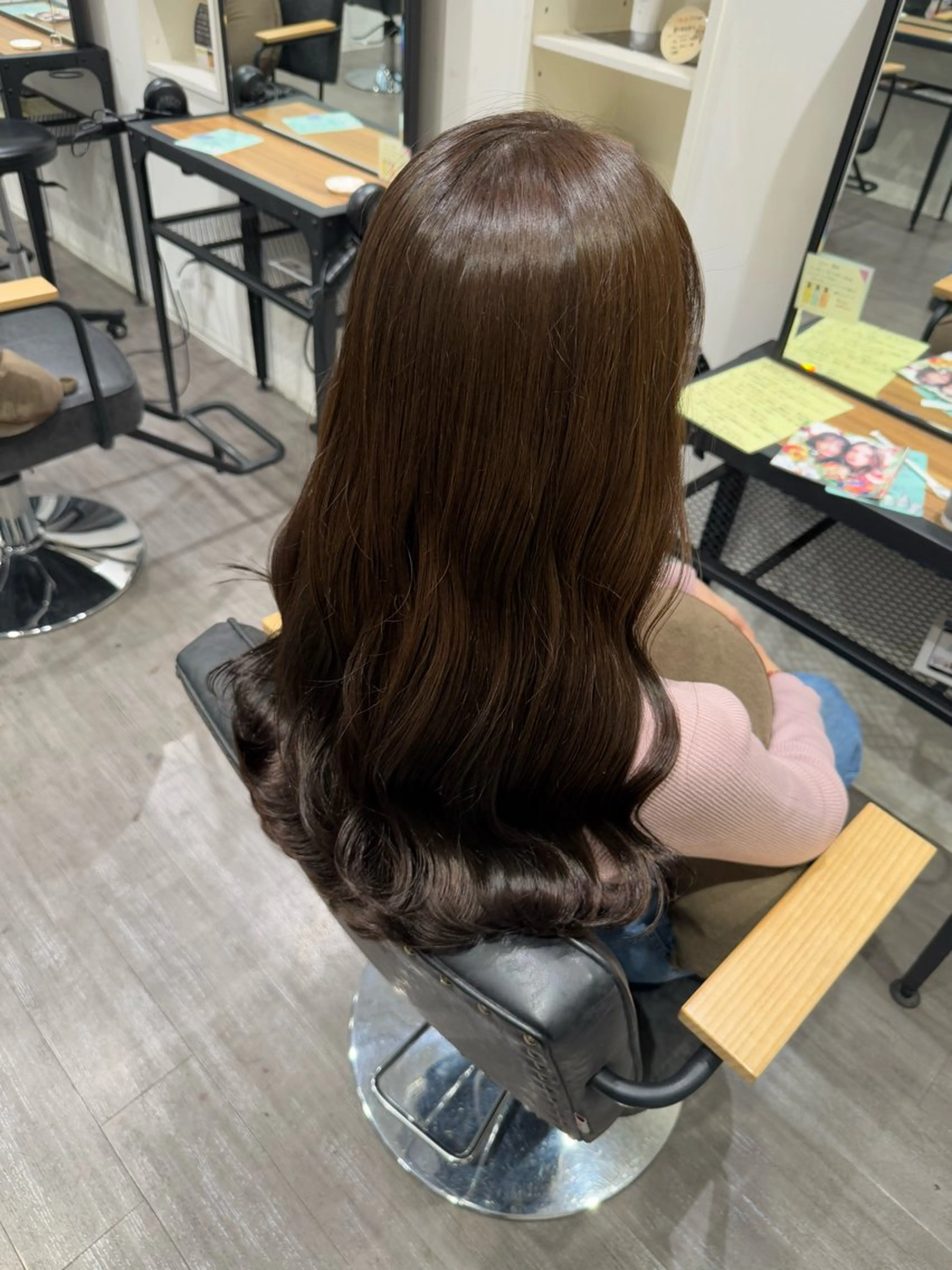 セミロング カラー アッシュ オリーブアッシュ カット ヘアカラー トリートメント 艶髪レイヤー上田 紗也🇰🇷💗のヘアスタイル