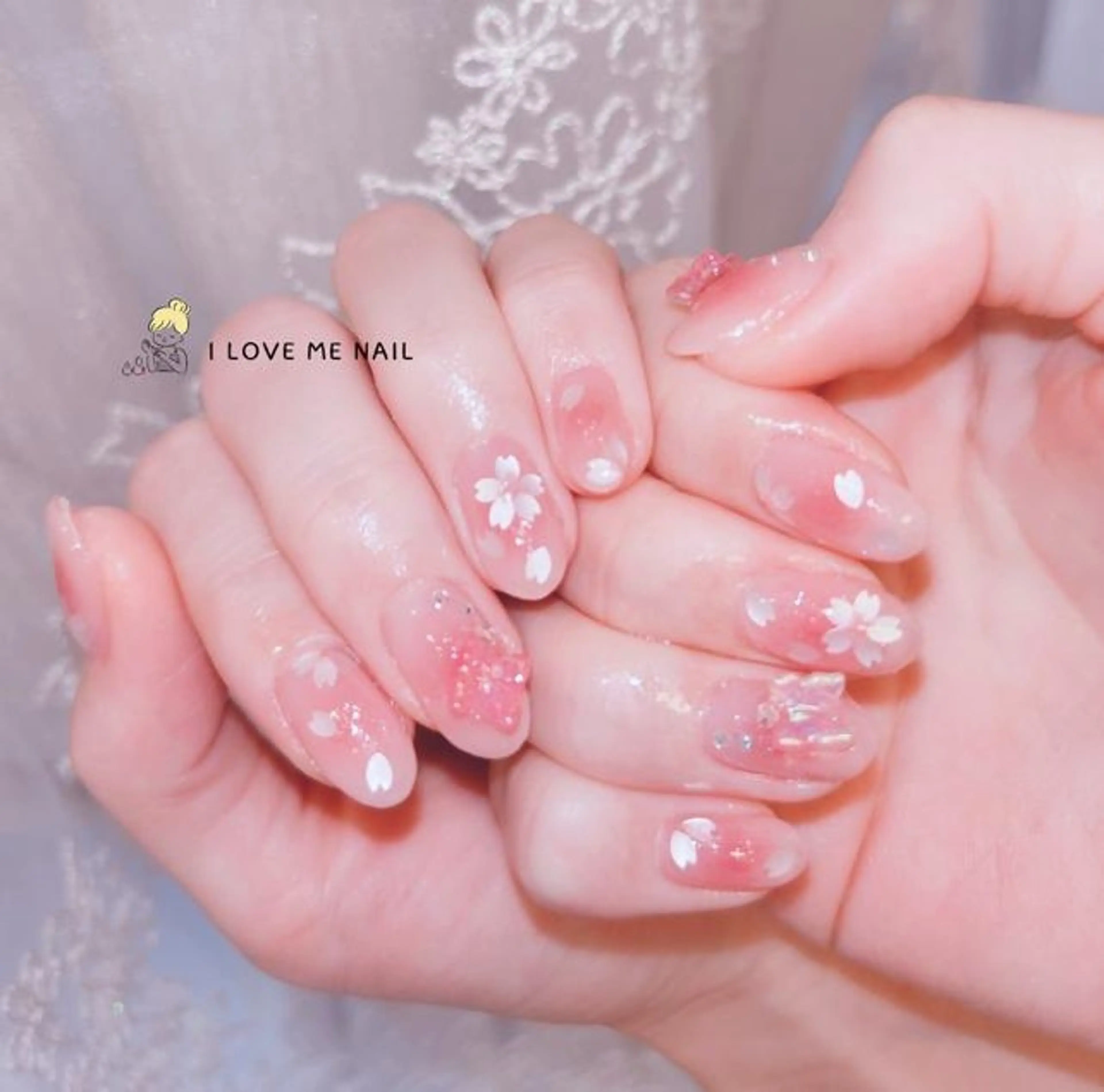 ネイル 長さ出し ジェルネイル 韓国ネイル マグネットネイル ニュアンスネイル ハンドネイル I LOVE ME NAIL.｡.:*♡のネイルデザイン