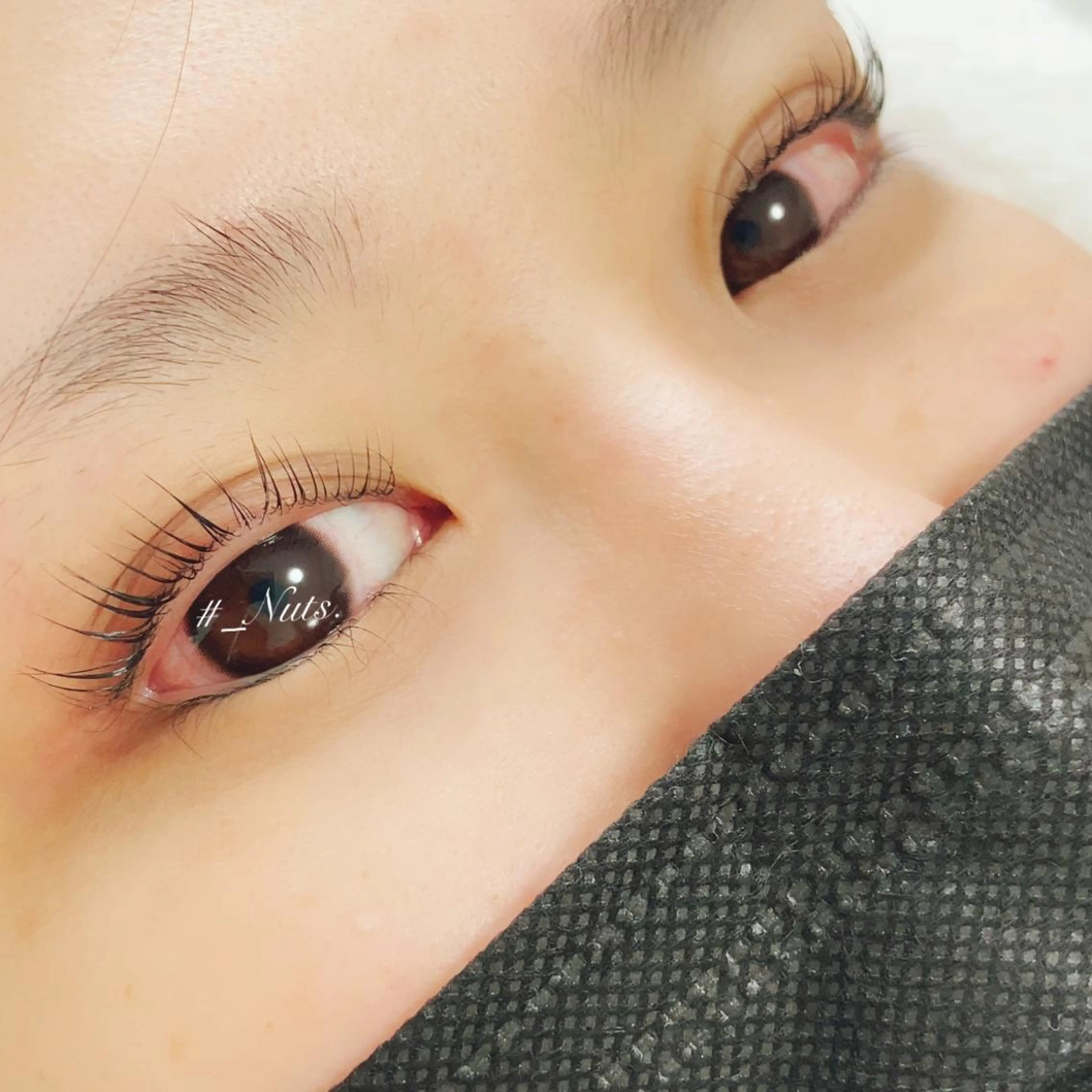 マツエク・マツパ 一重×まつ毛パーマ マツパ 土居 夏美/束感マツエクのマツエク・マツパデザイン