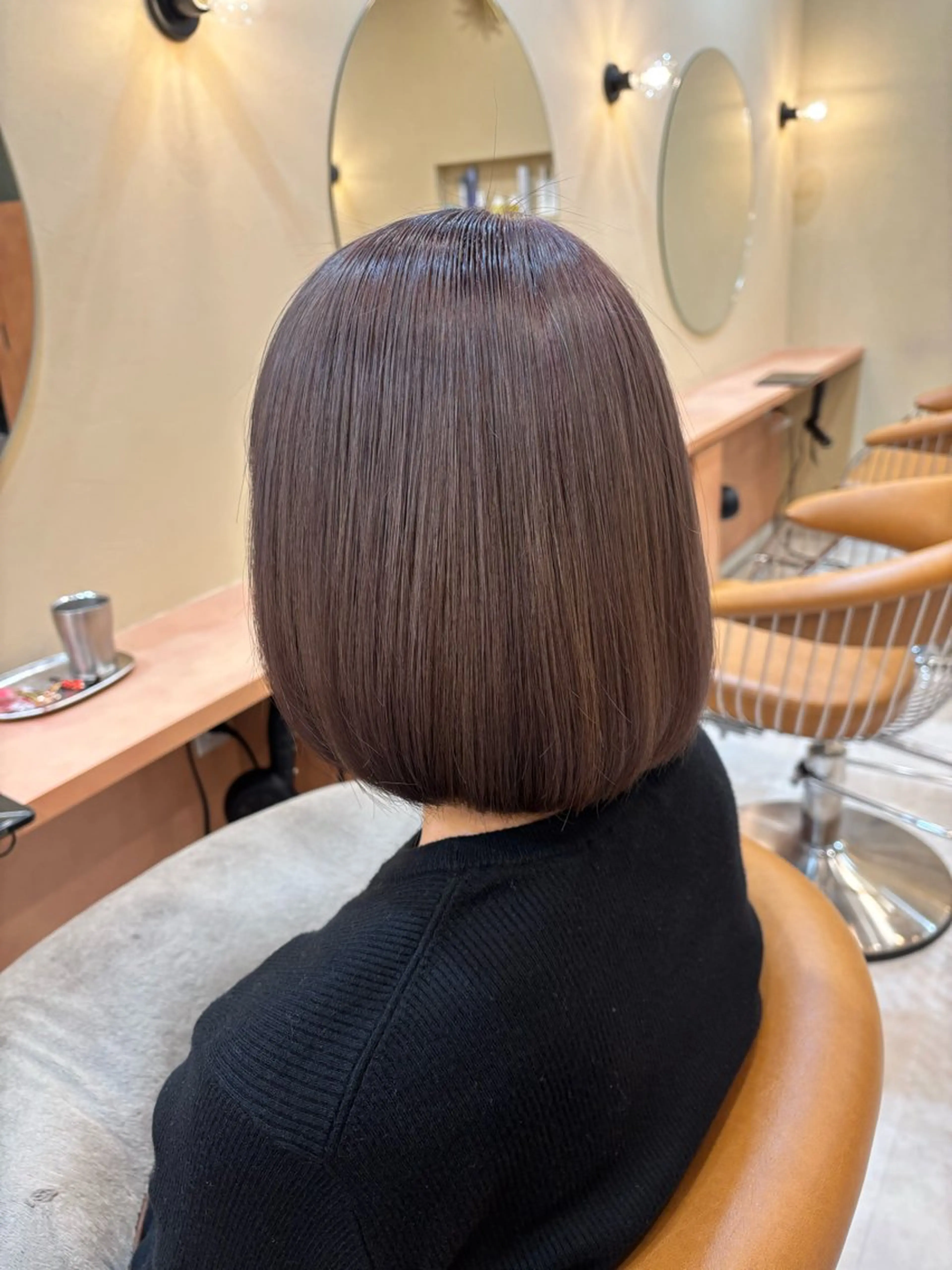 ミディアム ヘアカラー 金木 凜花のヘアスタイル