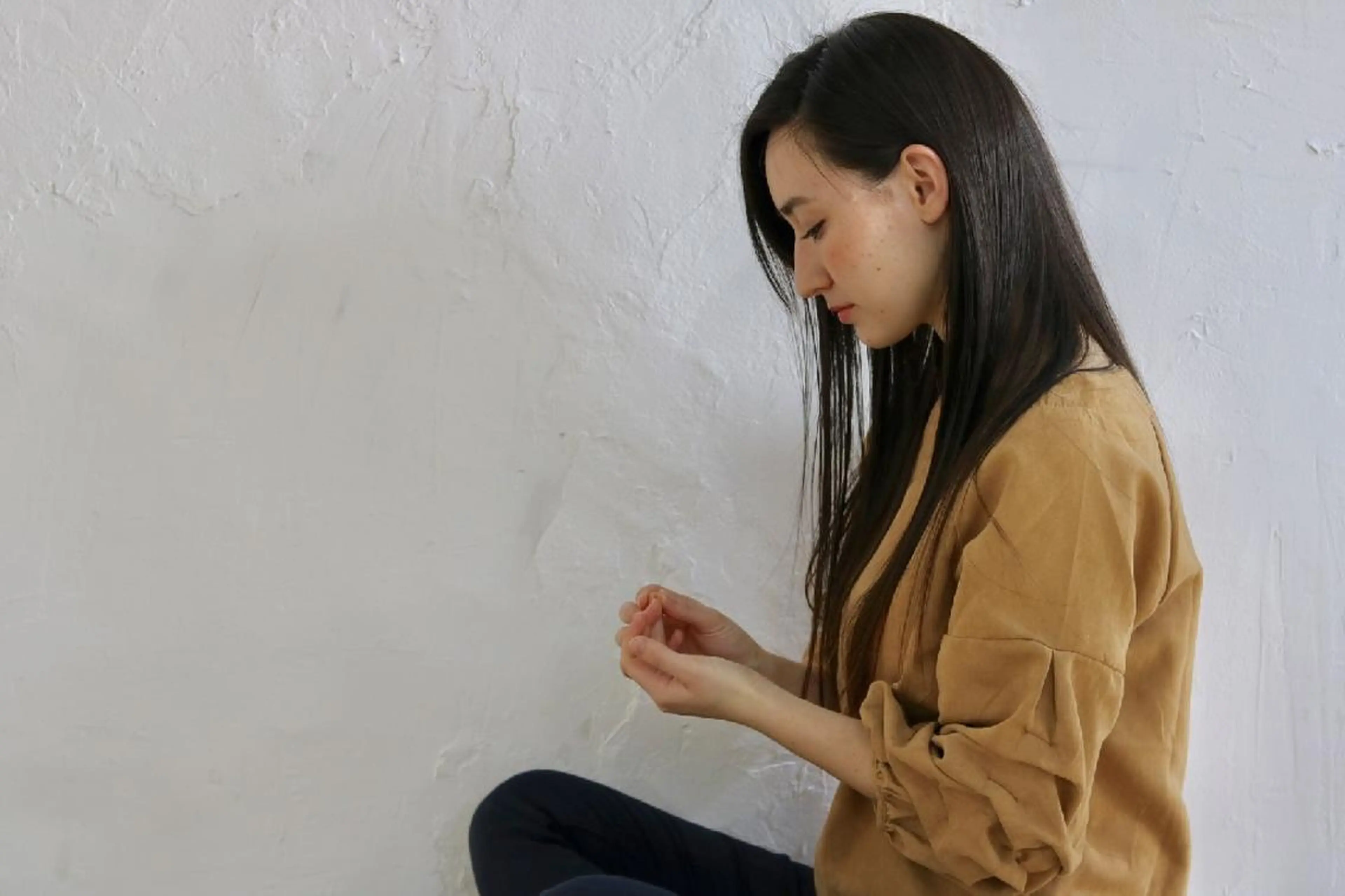 カラー ロング トリートメント AnFye une qatllのヘアスタイル