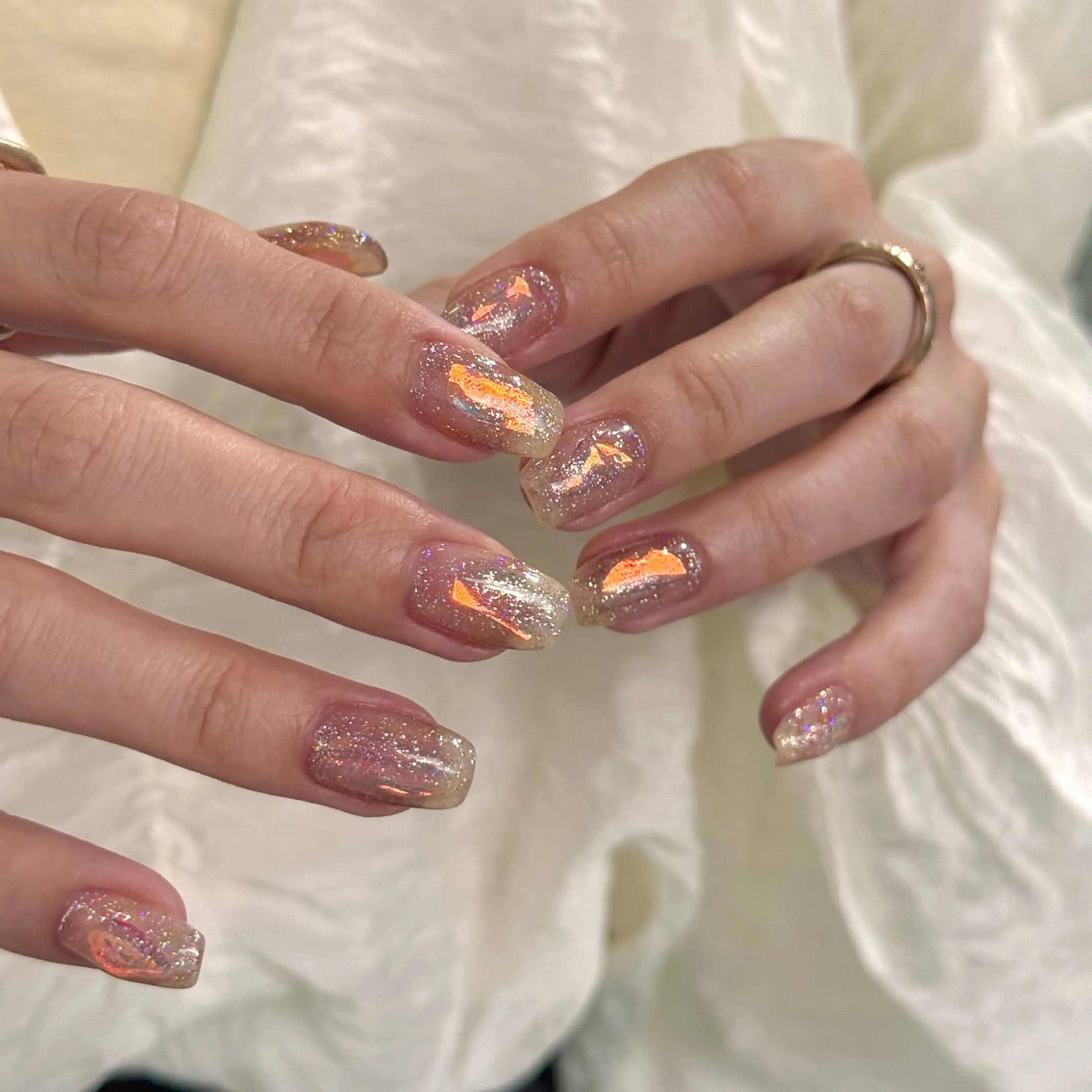 ネイル キラキラネイル ハンドネイル HARUKA ネイリスト福岡/薬院のネイルデザイン