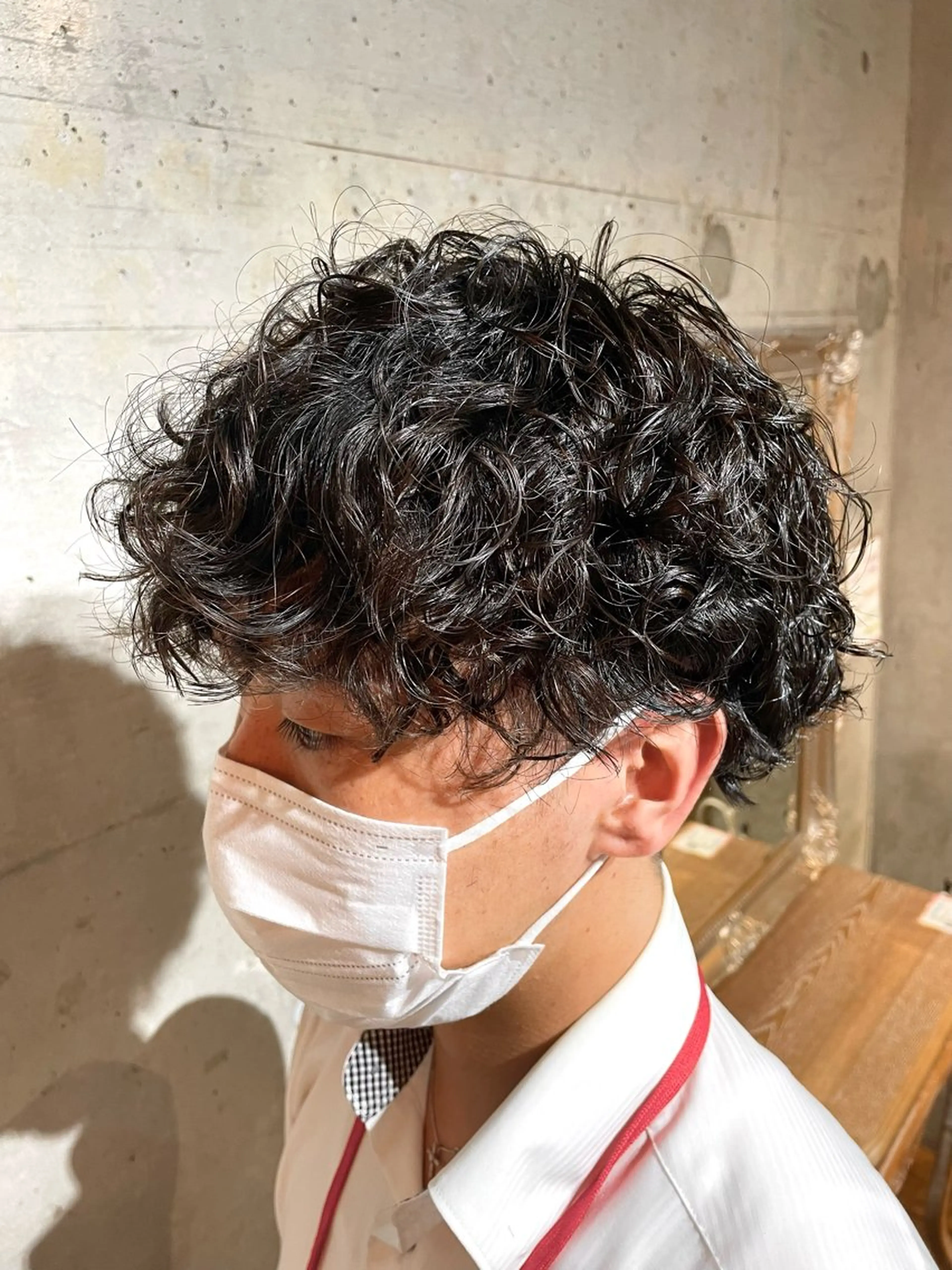 【新規様限定メニュー✨】メンズカット💇＋パーマ＋ダメージレストリートメント付きの写真
