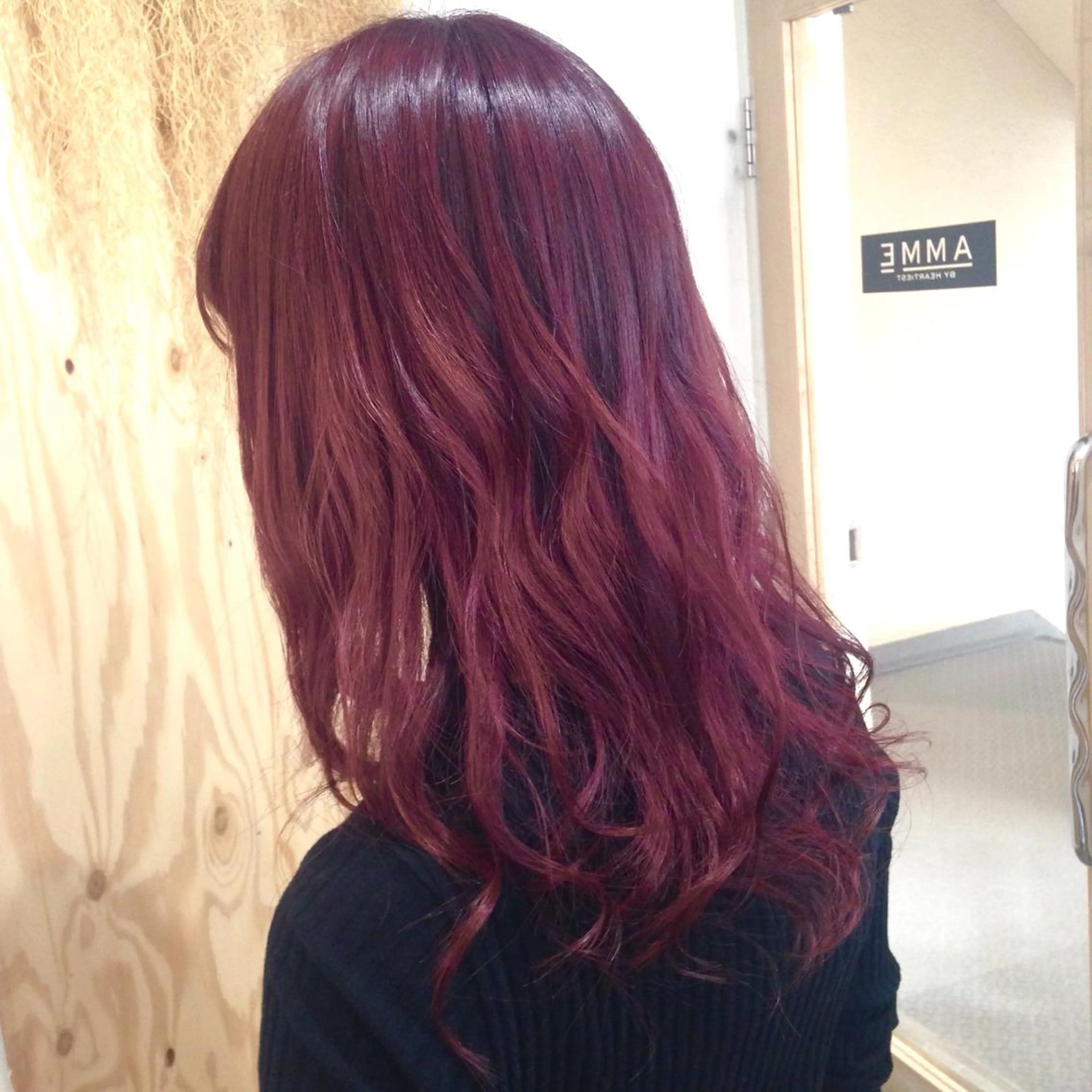 ミディアム カラー レッドカラー 💎髪質改善💎 デザイナーshinのヘアスタイル