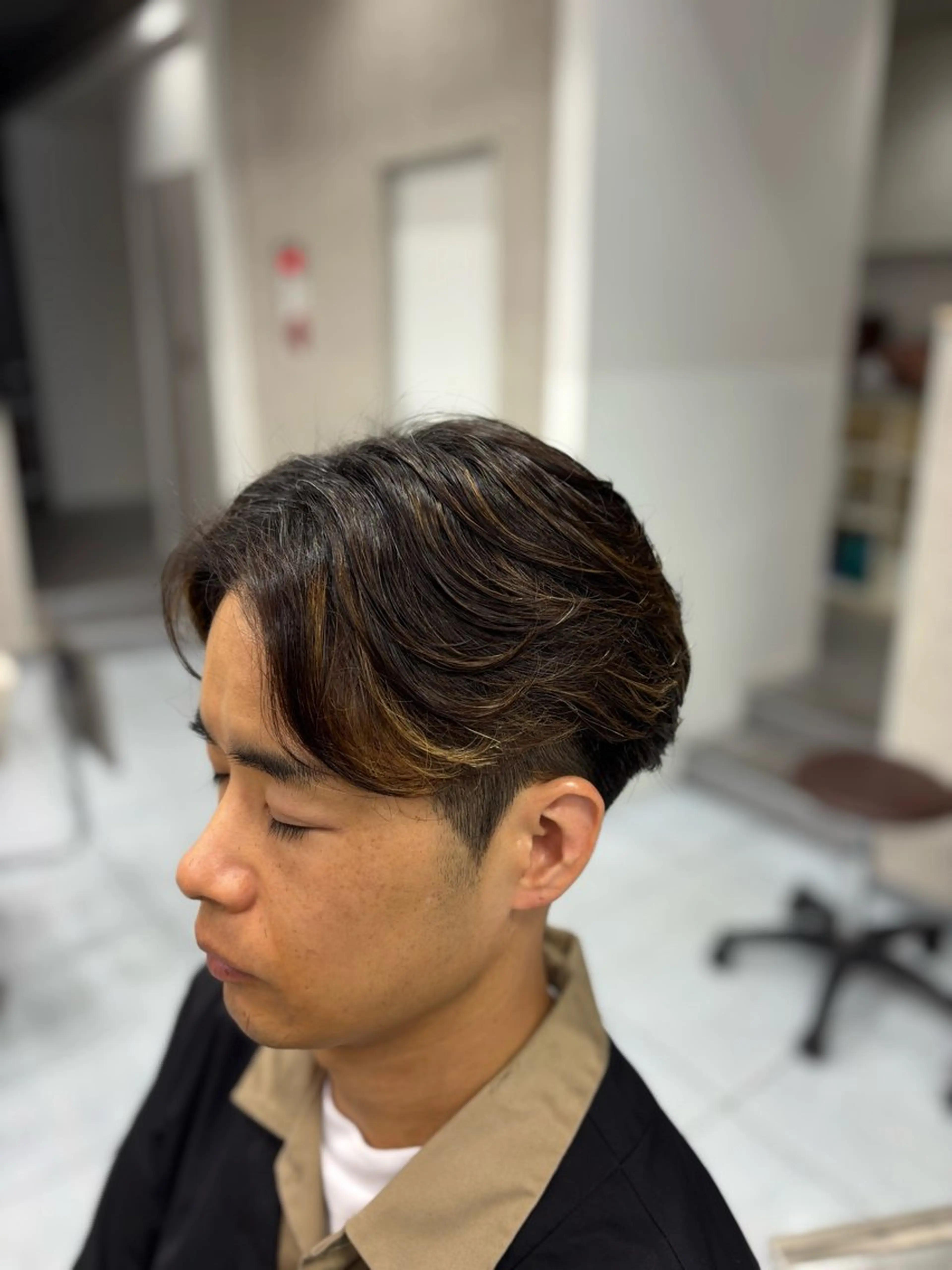 ショート パーマ メンズ カット パーマ メンズ特化韓国風 パーマスタイル/りんのヘアスタイル