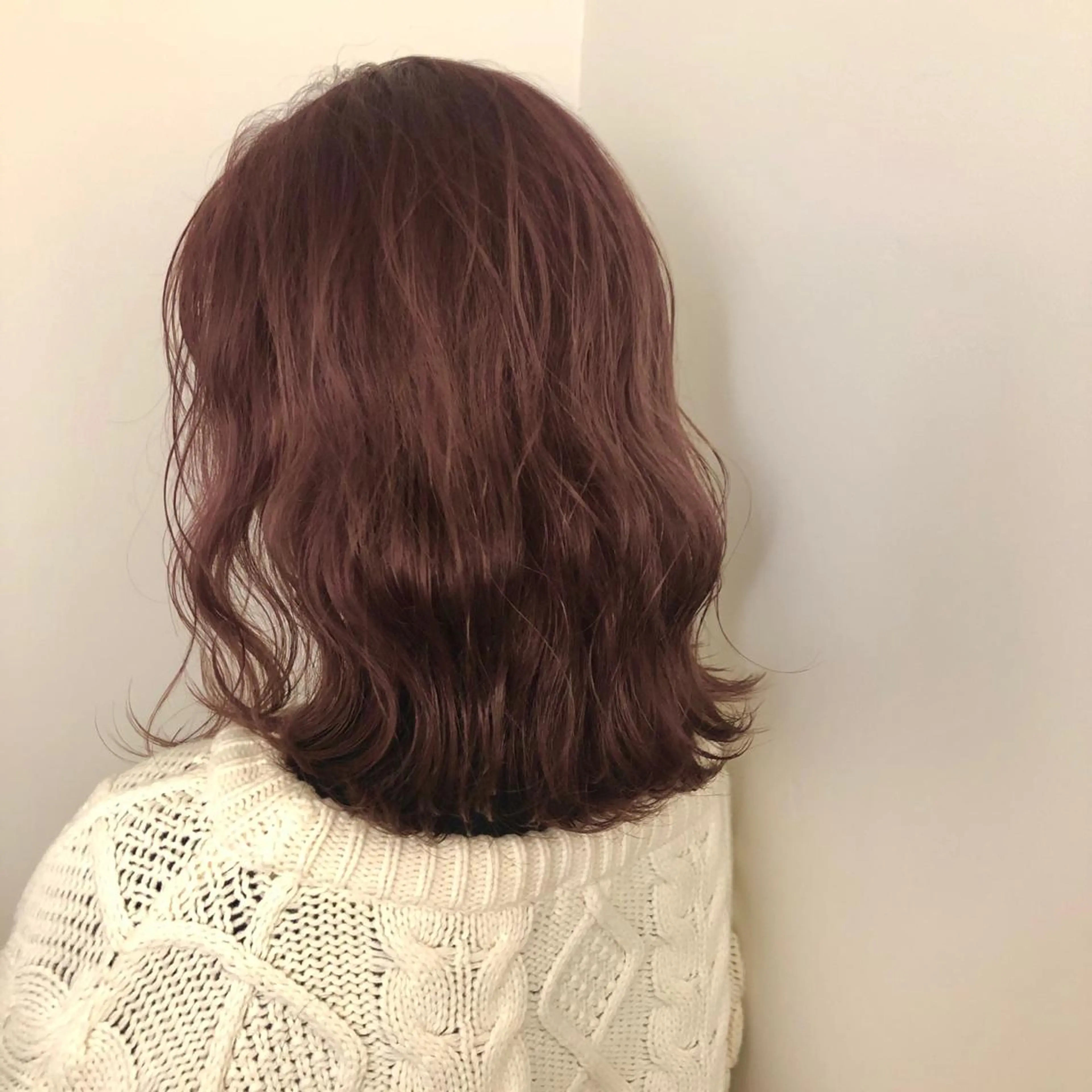 ミディアム カラー ピンクカラー ボブレイヤー/ カラー診断/Amiのヘアスタイル