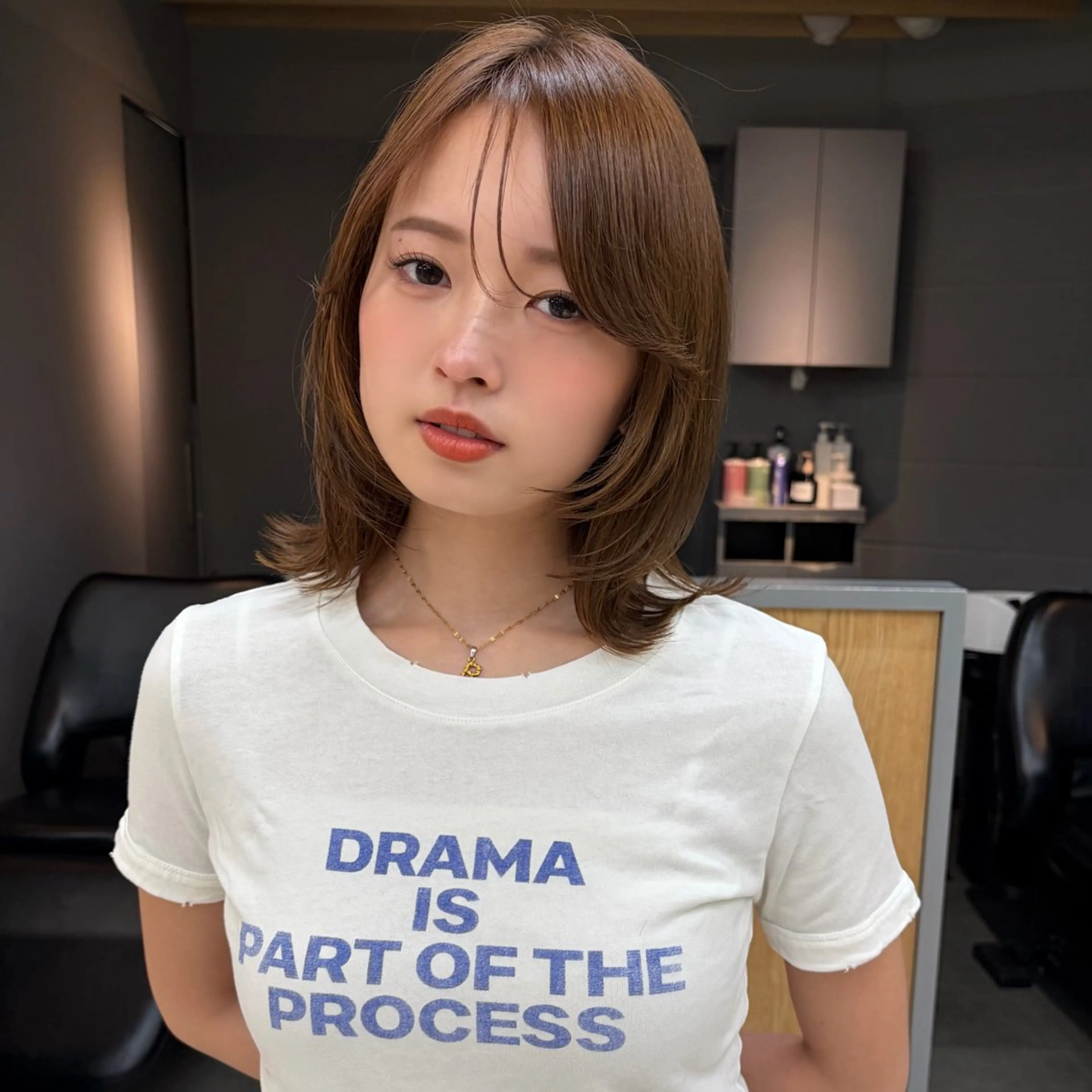 レイヤーボブ/ミニボブ/外ハネボブ/ハッシュカット✨(レイヤー入れさせてくれる方のみ)トリートメント付きの写真