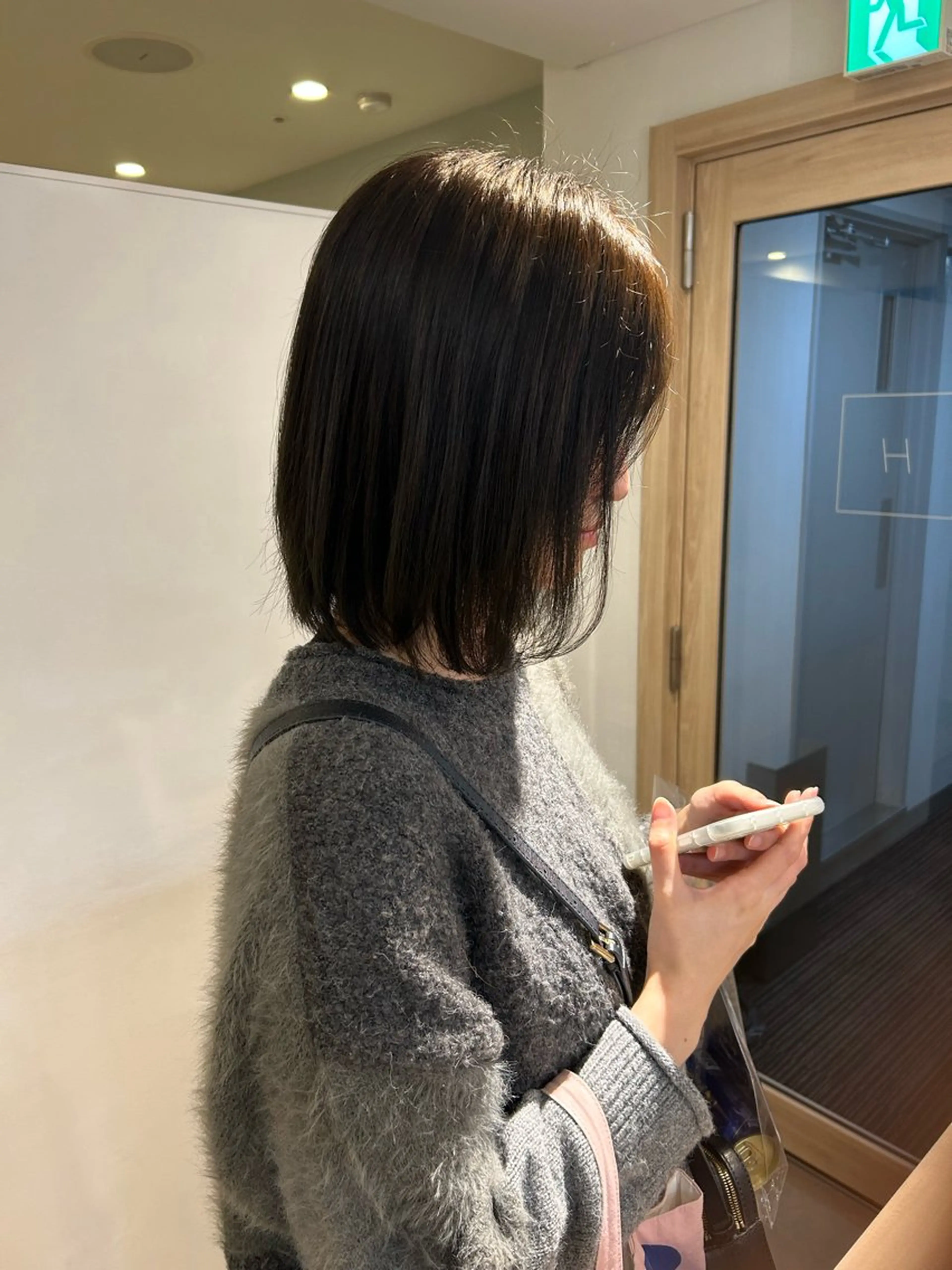 カラー ブラウンカラー 透明感カラー オレンジ ボブ/レイヤー ナカミネアキナのヘアスタイル