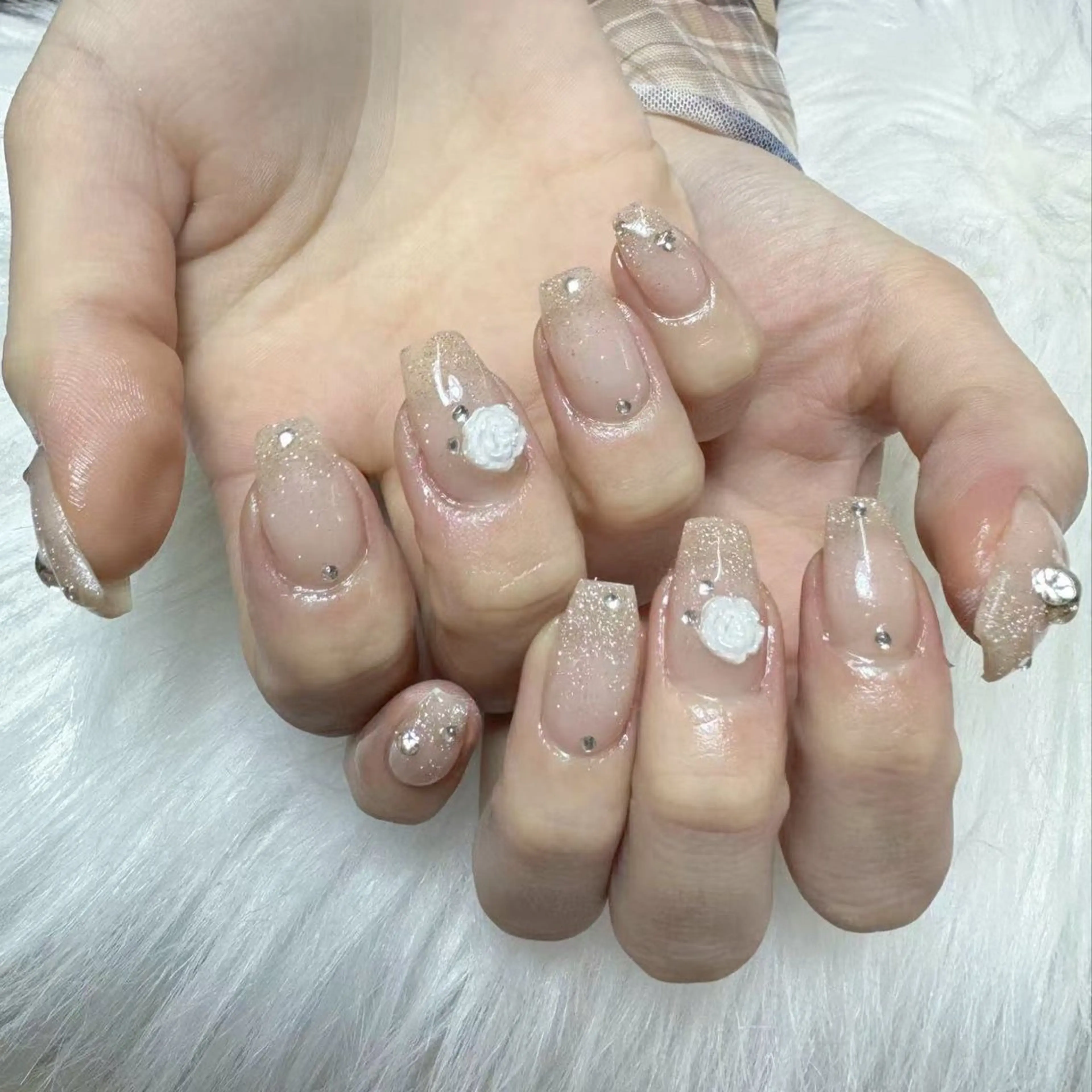 ネイル ハンドネイル 🎀nana🫧 ワンホンネイル🎀のネイルデザイン