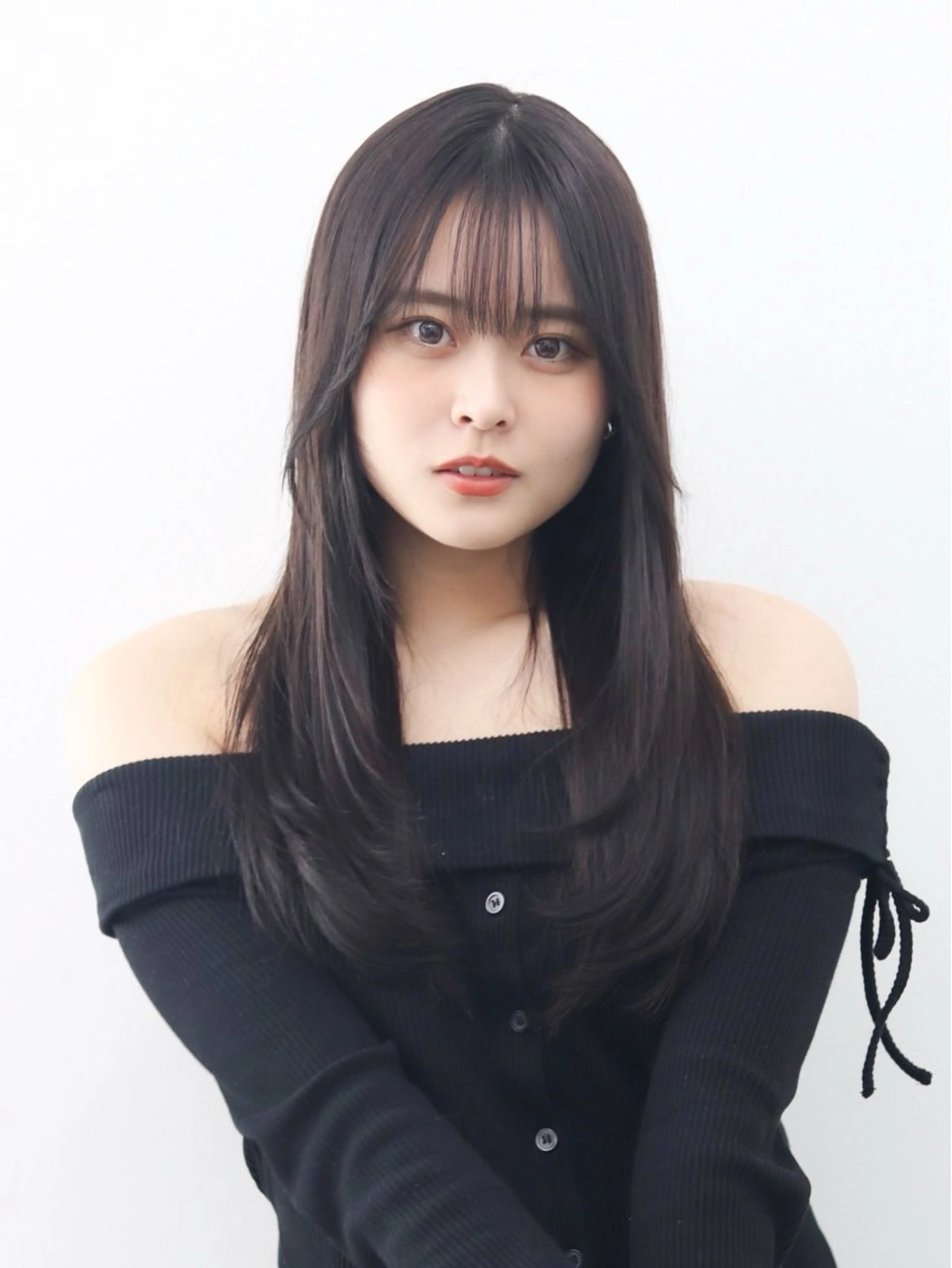 セミロング カラー ヘアアレンジ キッズ トリートメント 新越谷 西口徒歩1分 寒色カラー 日和佐のヘアスタイル