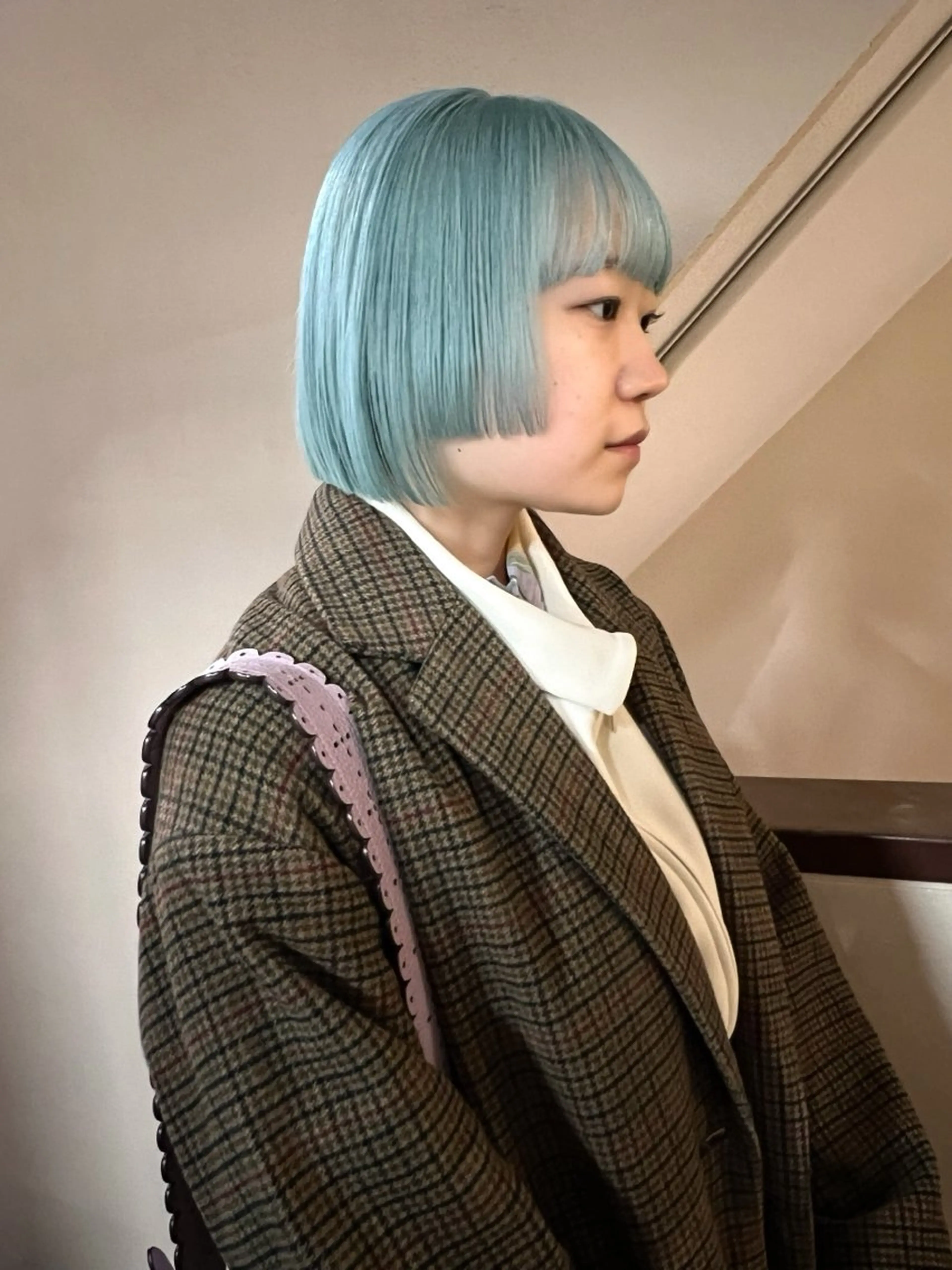 ショート カット ヘアカラー 東のりか/ハイトーン ブリーチカラー/ボブのヘアスタイル