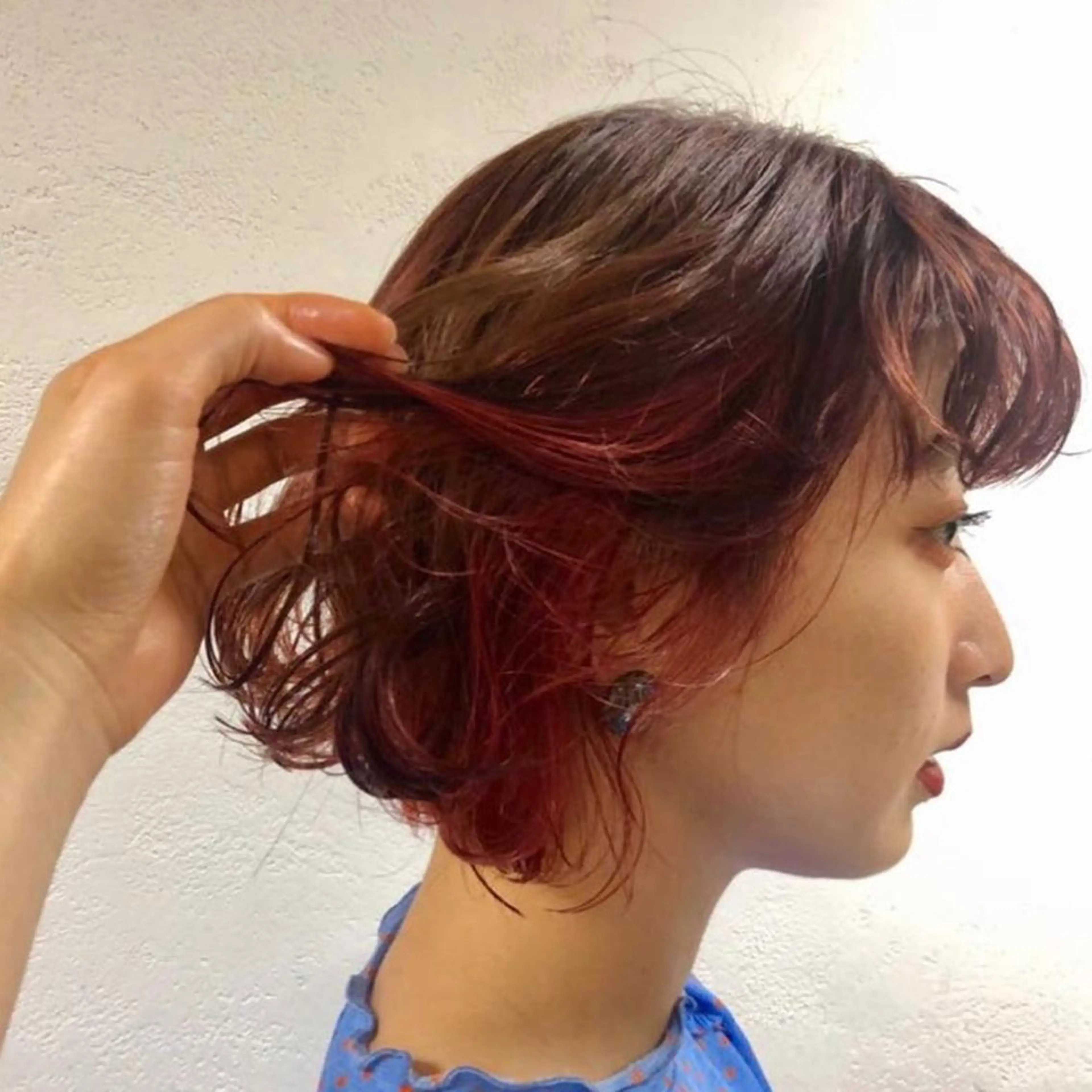 ショート カラー ヘアアレンジ ヘアカラー 💖原宿APREA 💖yuka💖のヘアスタイル