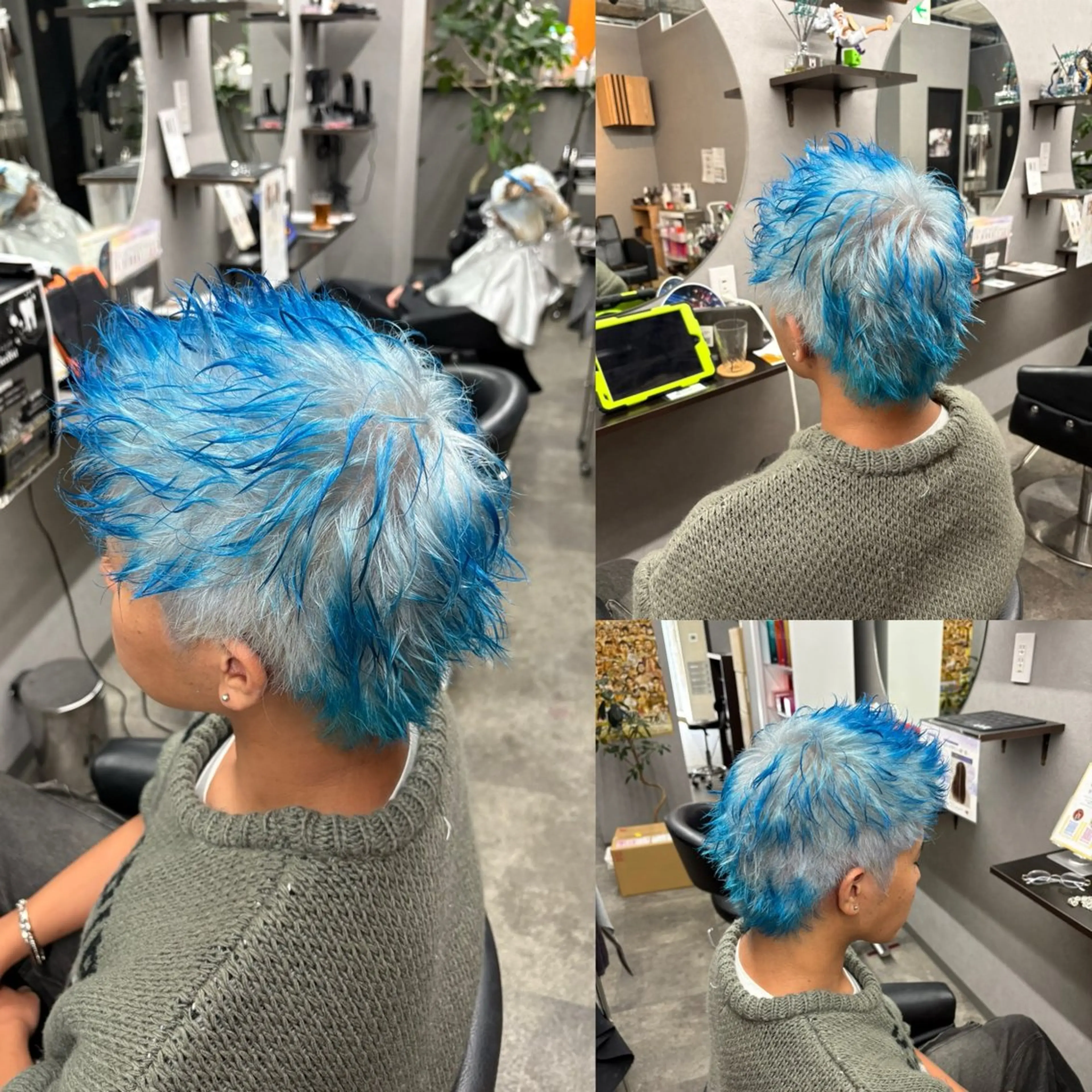 ショート カラー パーマ ヘアアレンジ メンズ キッズ メンズブリーチ ブリーチ カット ヘアカラー ✨最強美容師✨ 💙にっしー西村💙のヘアスタイル