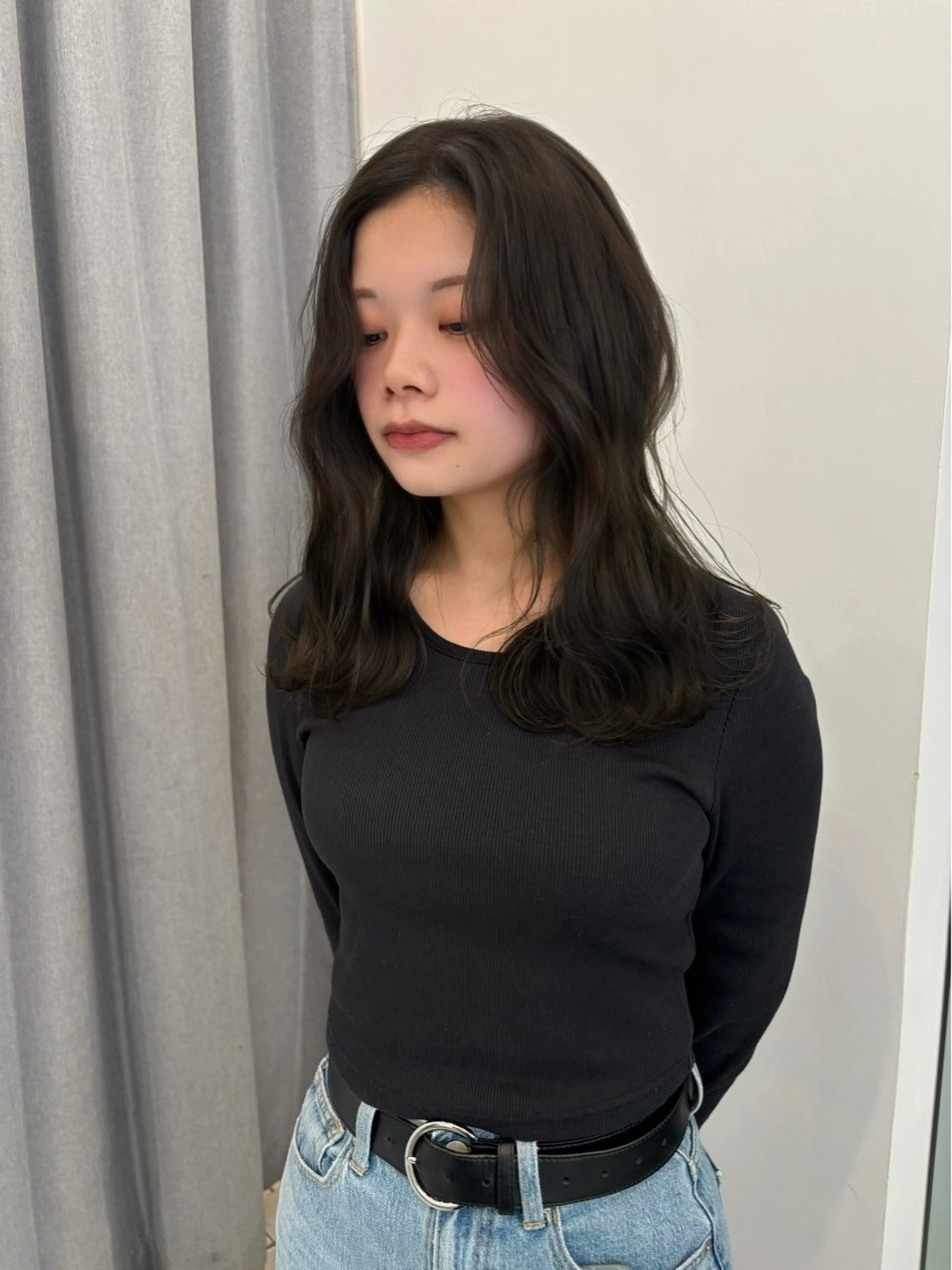 ミディアム ヘアカラー レイヤーカット🎀 kanaのヘアスタイル