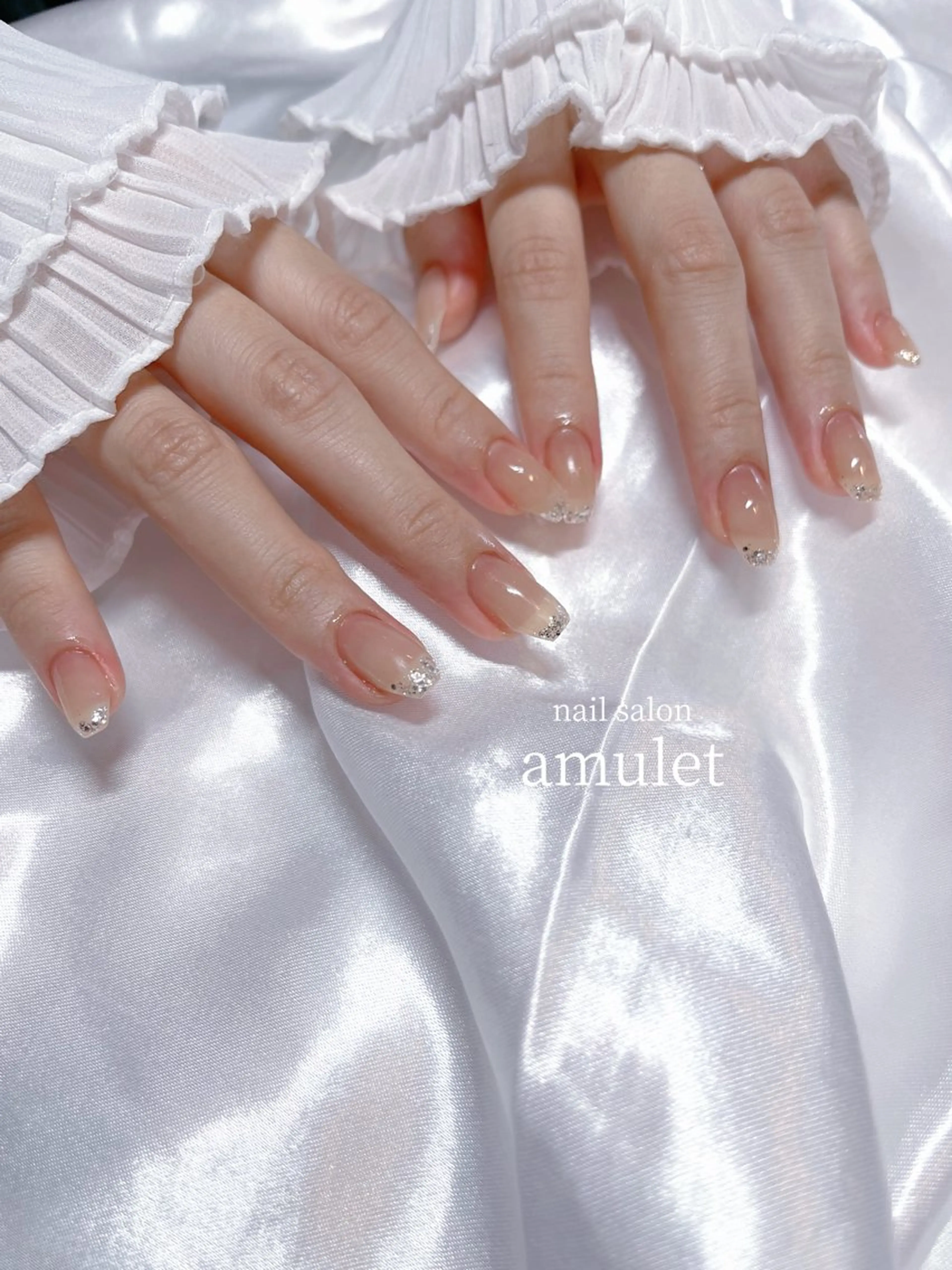 ネイル ラメ(グリッター) amuletnail natsumiのネイルデザイン