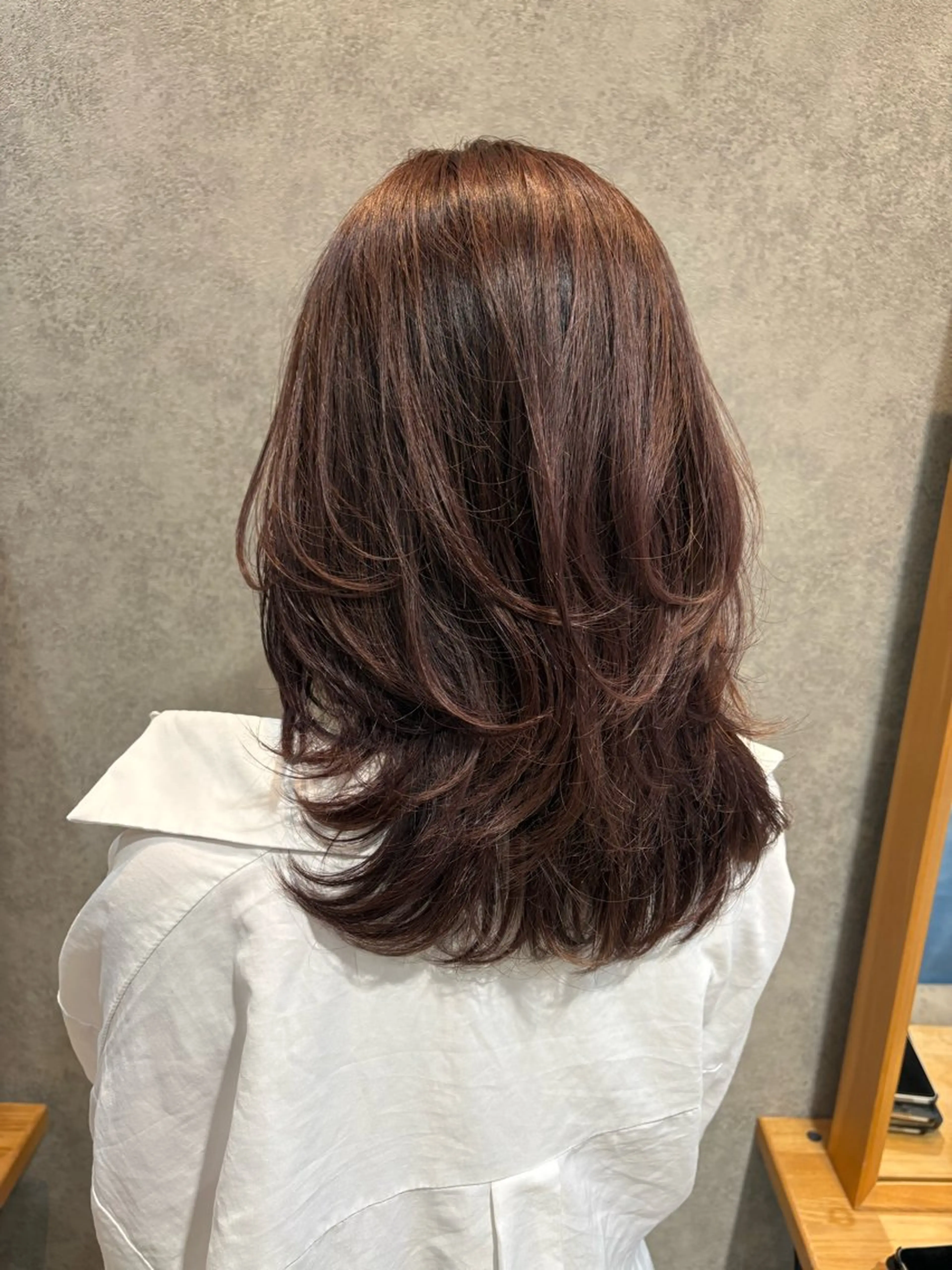 【カット+ブリーチ無しダブルカラー】 暖色カラー/ラベンダーカラーの写真