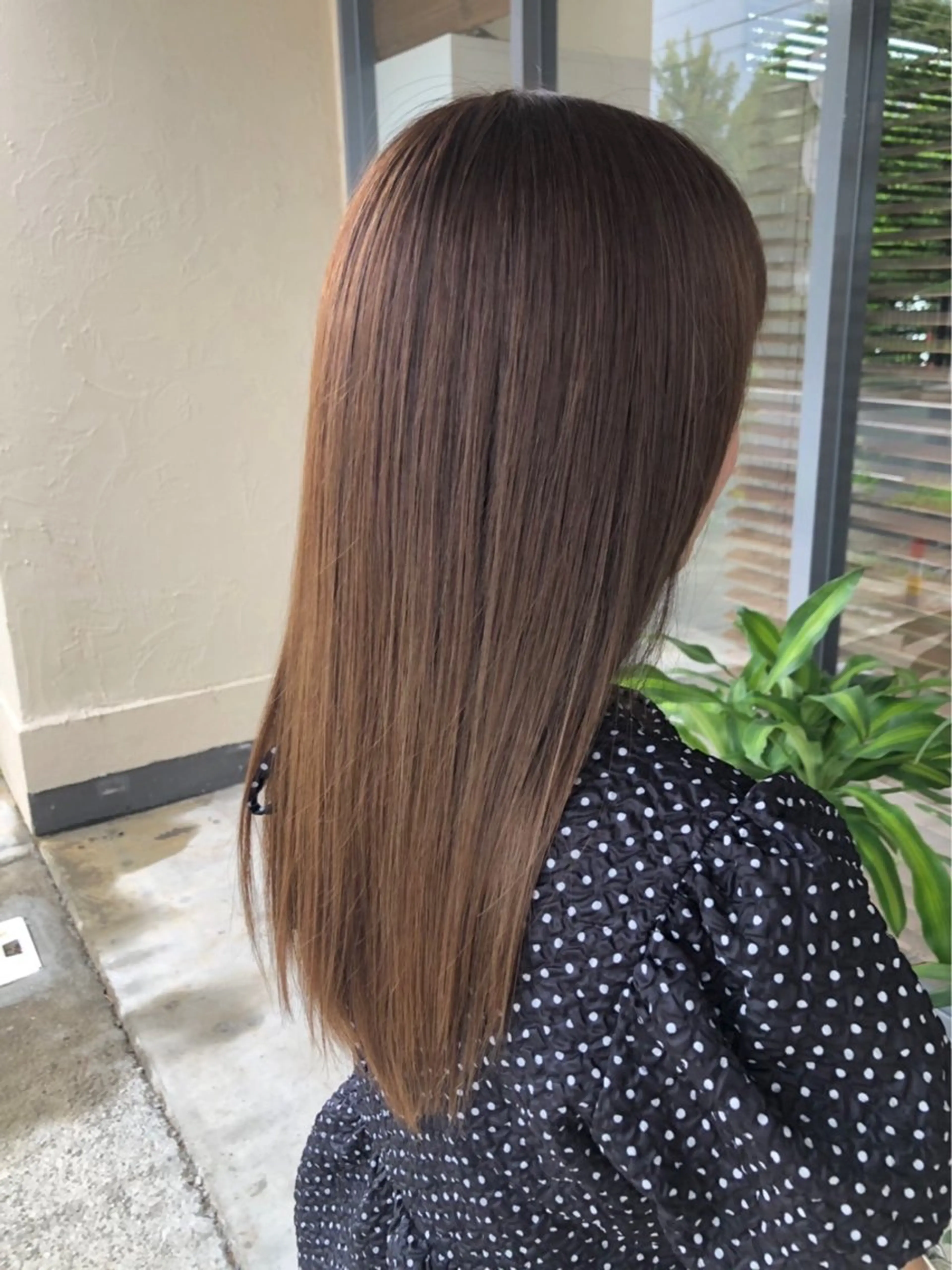 ロング カラー cyan Amiのヘアスタイル