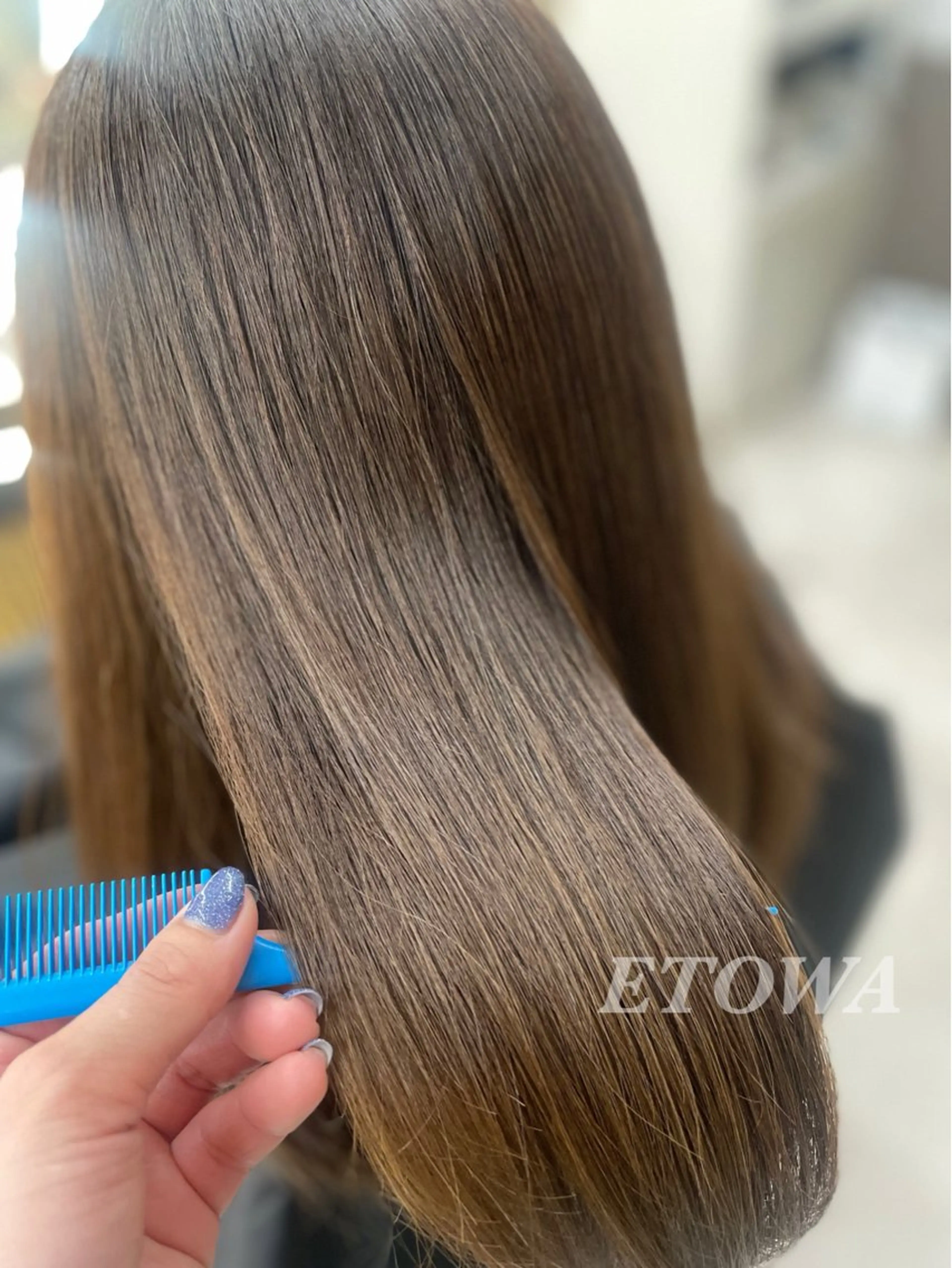 セミロング 髪質改善 トリートメント カット ヘアカラー トリートメント 𝓝𝓪𝓷𝓪 くびれ/韓国風/新宿のヘアスタイル